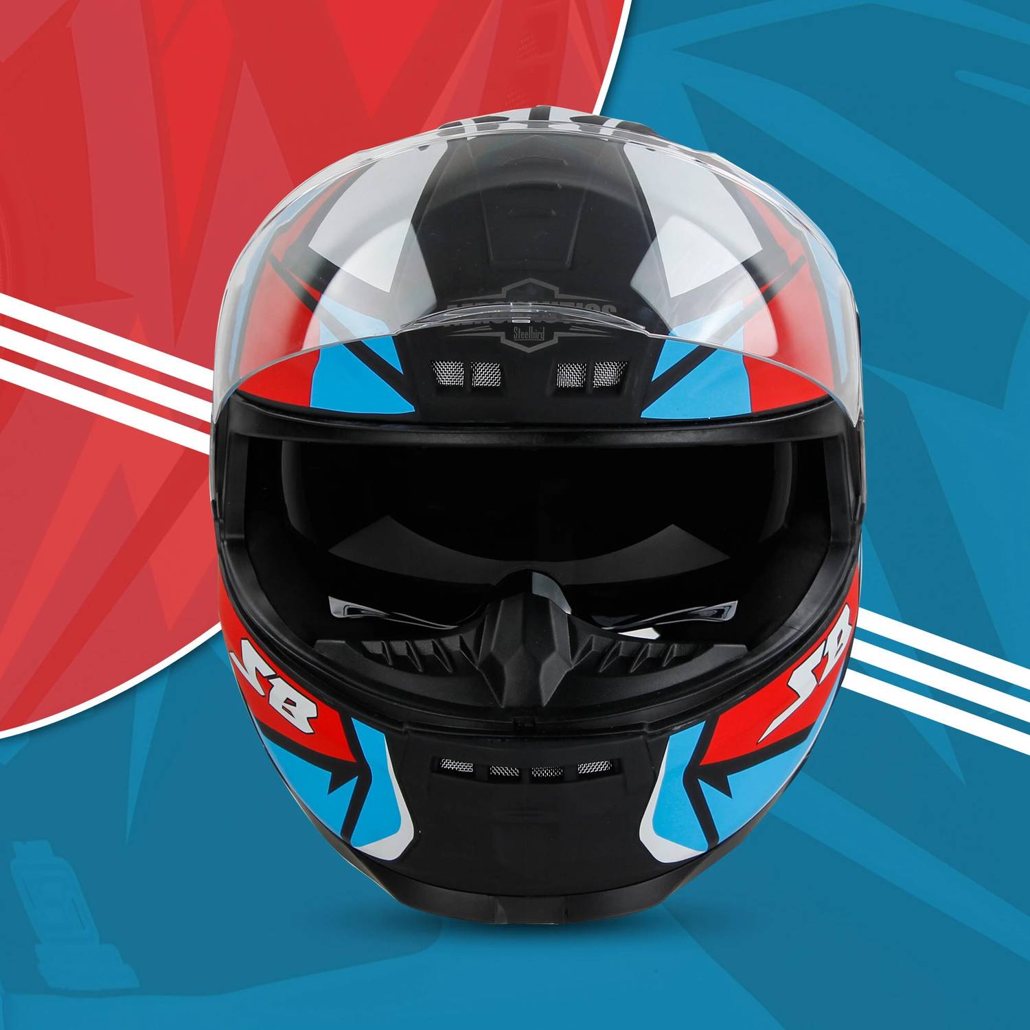 Steelbird Decode Full Face Graphic Helmet - Image 5