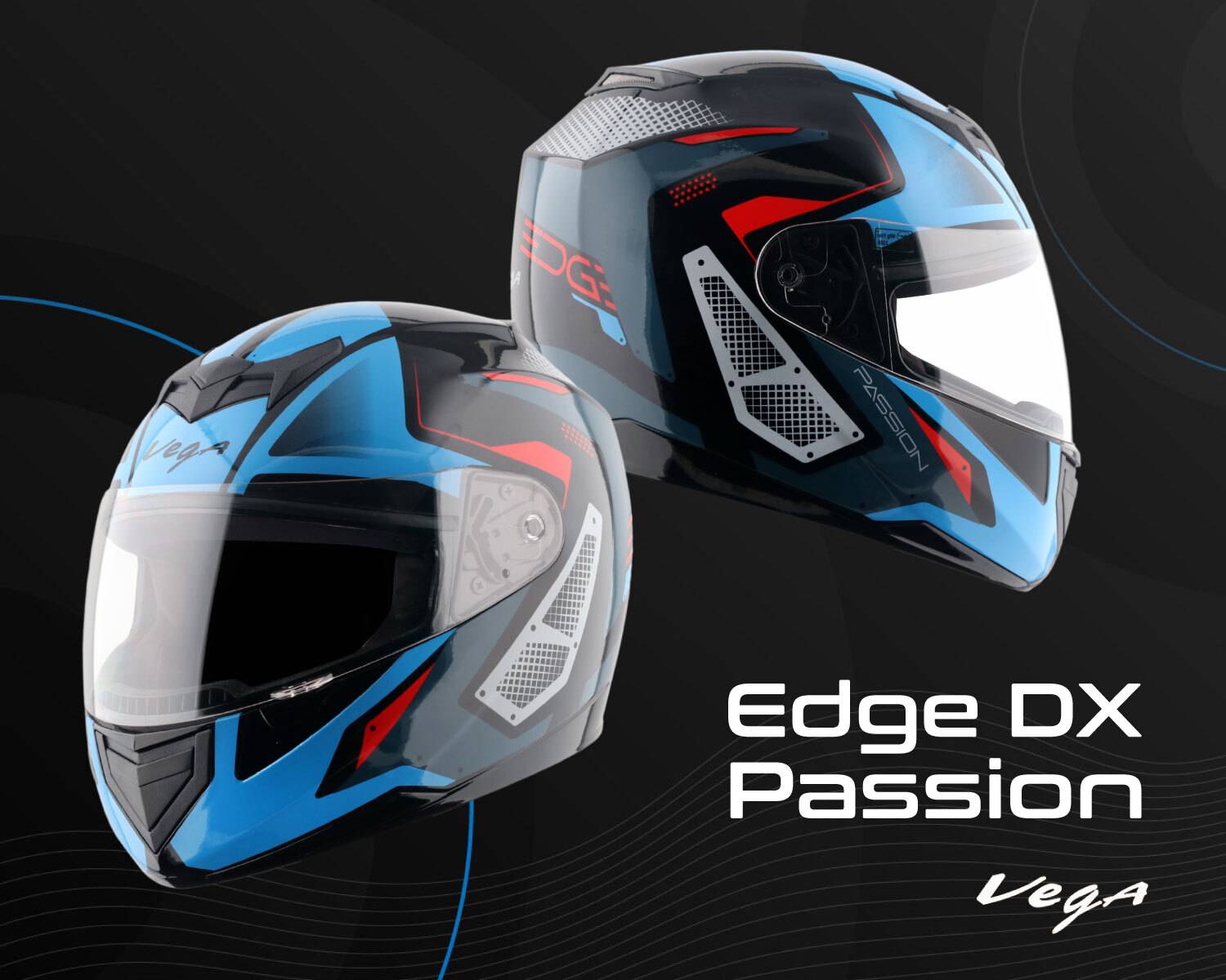 VEGA Edge Passion Motorbike Helmet - Buy VEGA Edge Passion