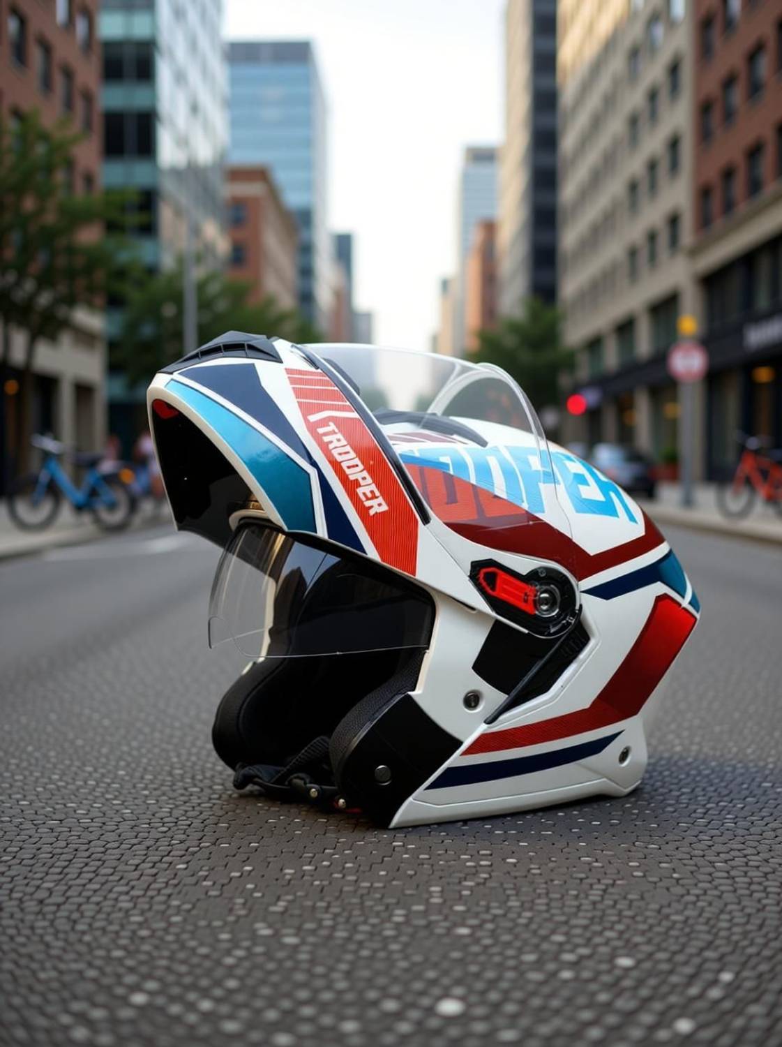 STUDDS Trooper D1 Flip-up Full Face Helmet - Image 4