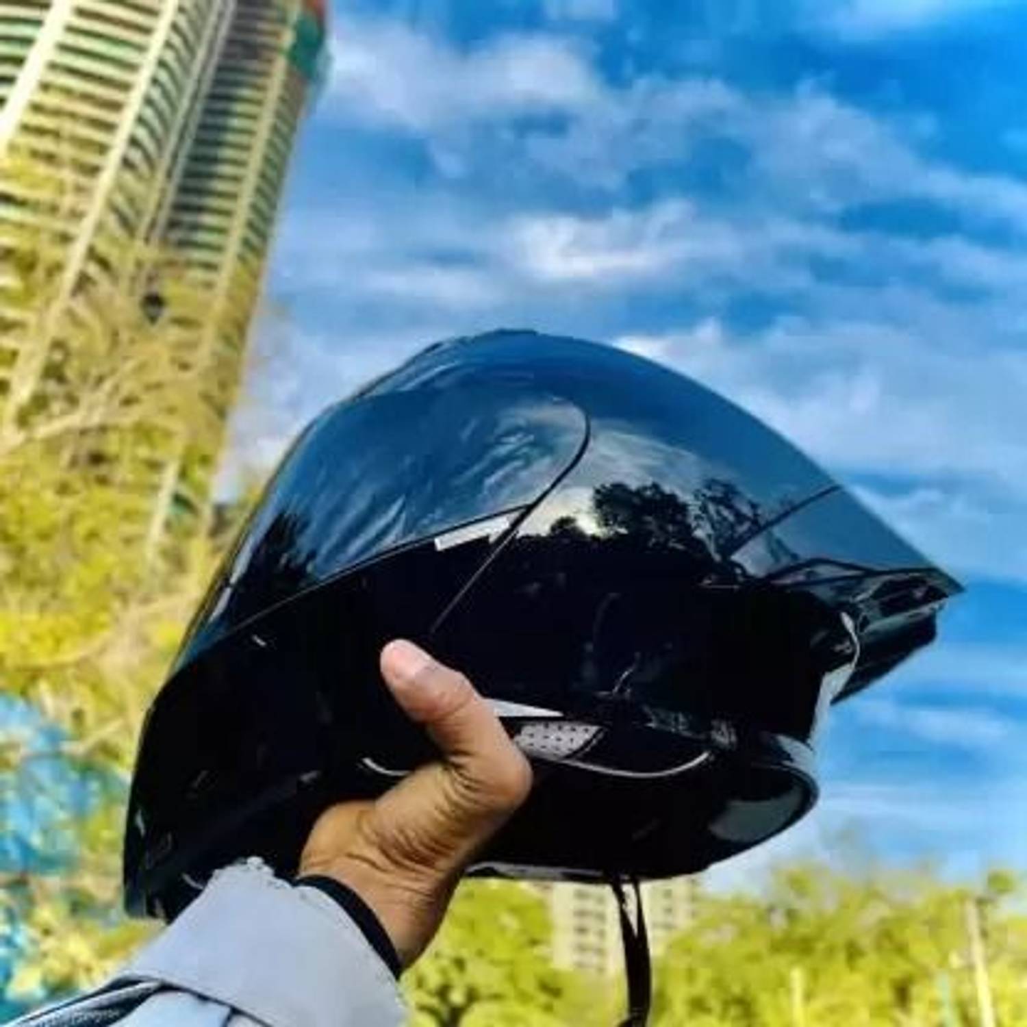 Steelbird Air SBA-20 ISS Motorbike Helmet Black - Image 4