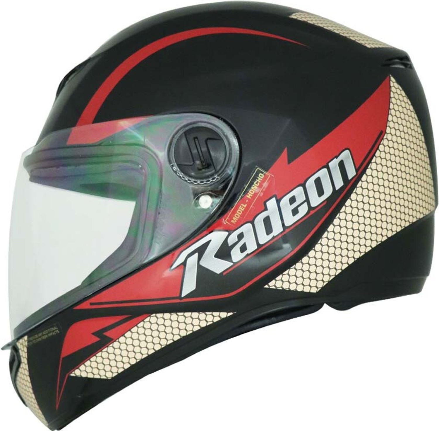 Image of TVS Helmet Radeon FF FX20 Red X Large Motorbike Helmet