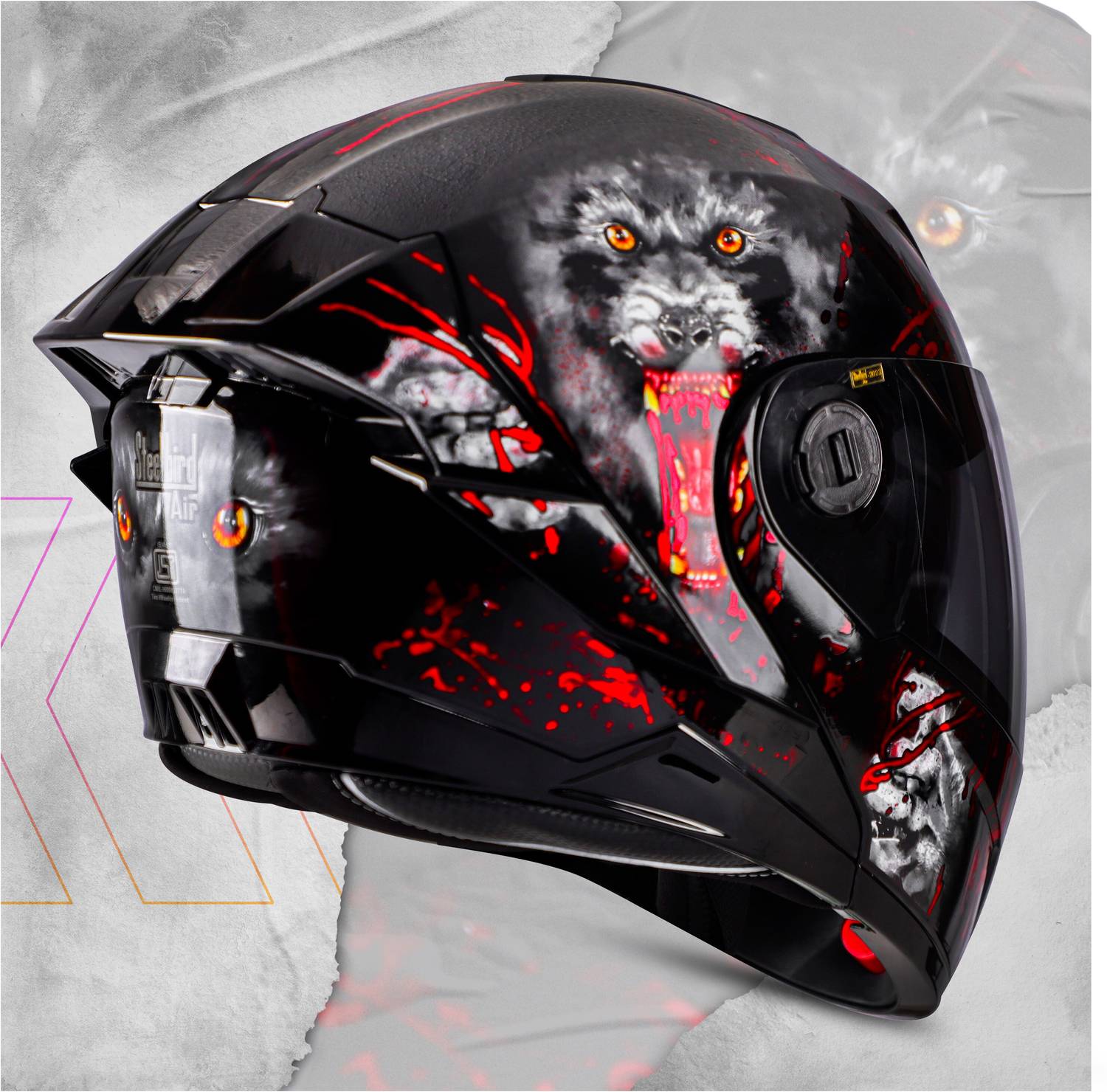 Steelbird SBA-8 Roar Flip-Up Helmet - Image 5