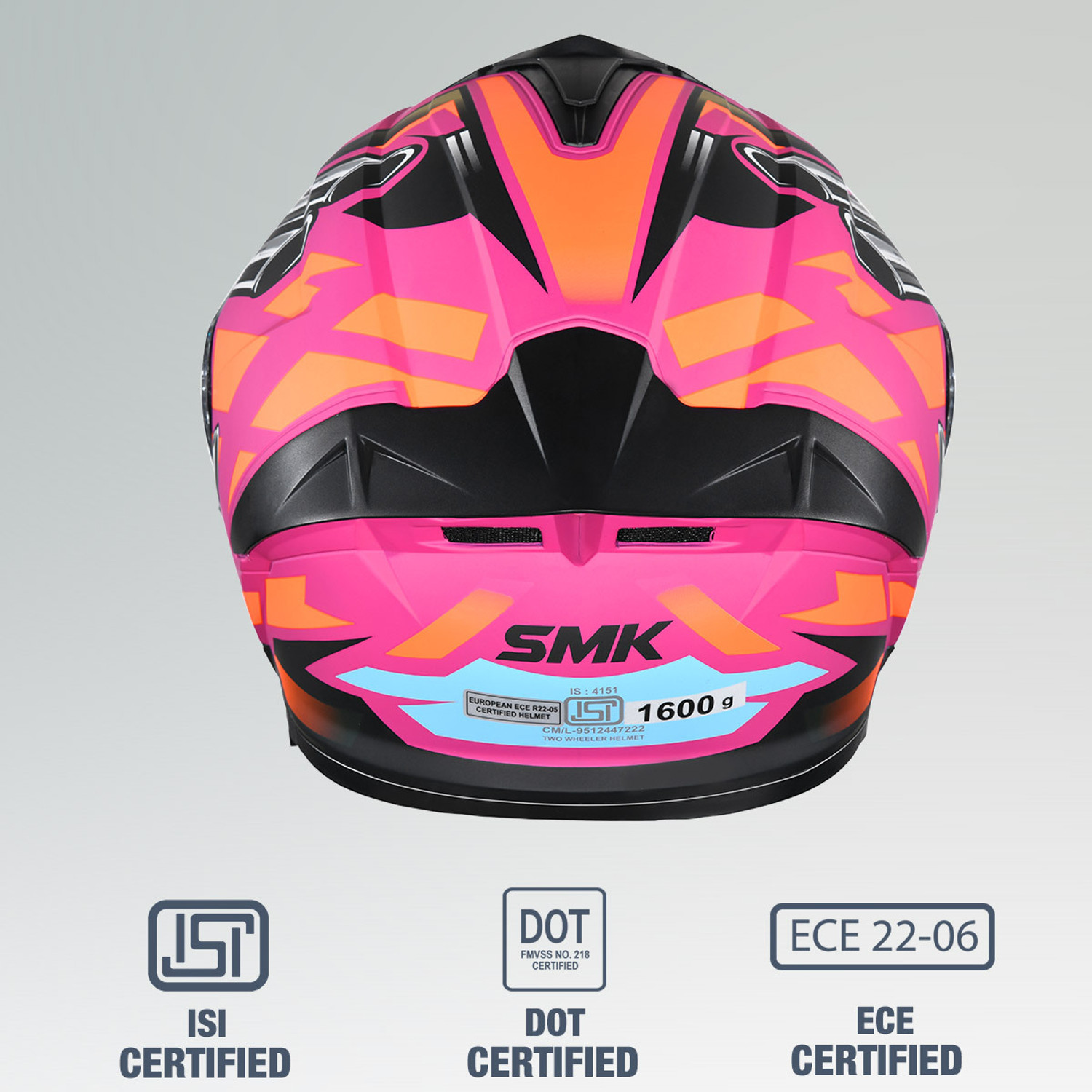 Image of SMK Typhoon Motorbike Helmet
