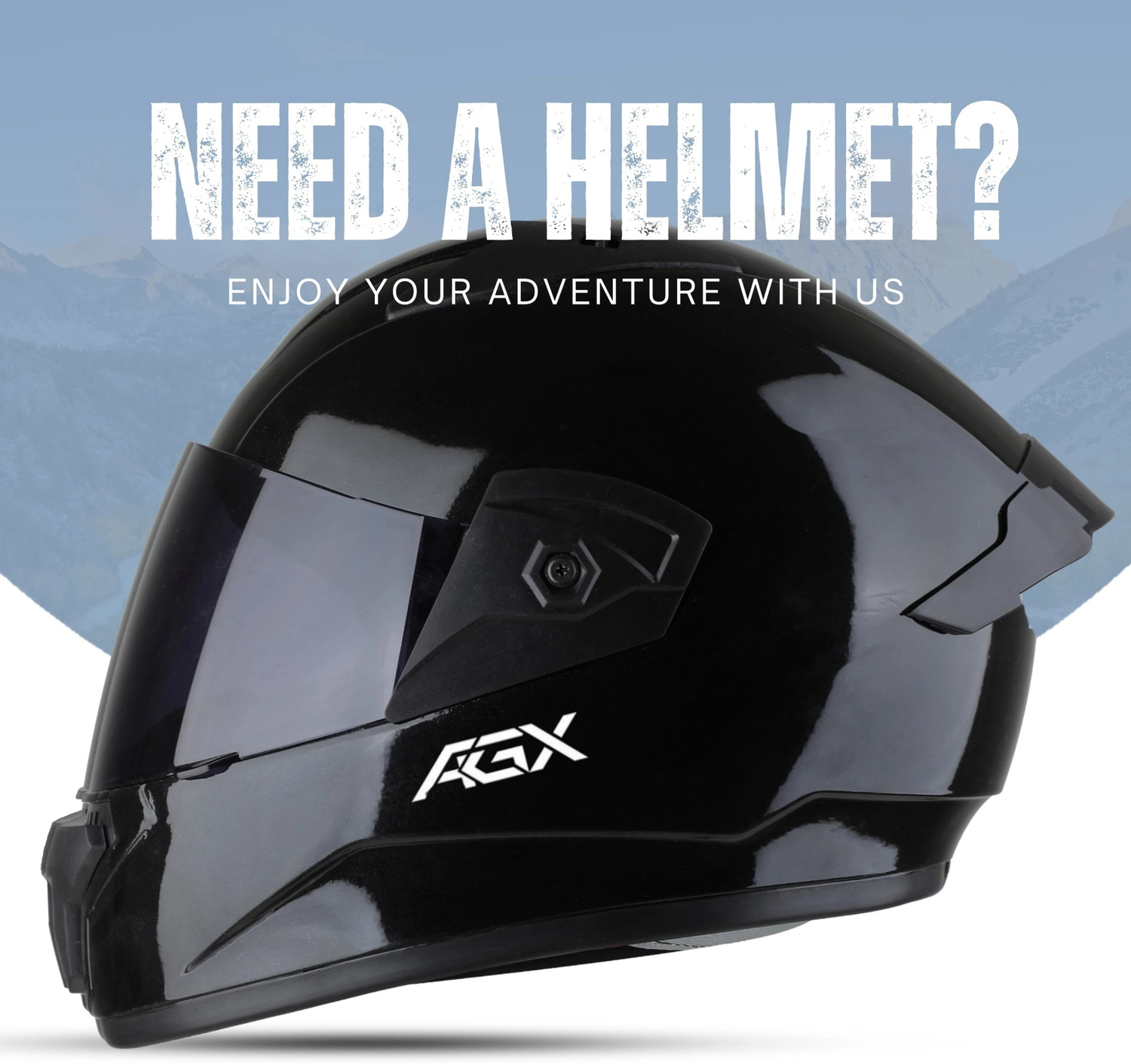 Image of FOROLY Wonder ABS Material Spoiler with Black Visor Motorbike Helmet