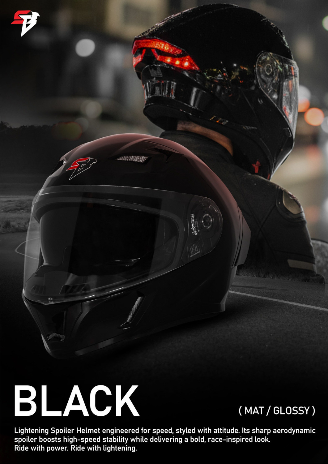 Image of Steelbird Air sba-11 Motorsports Helmet