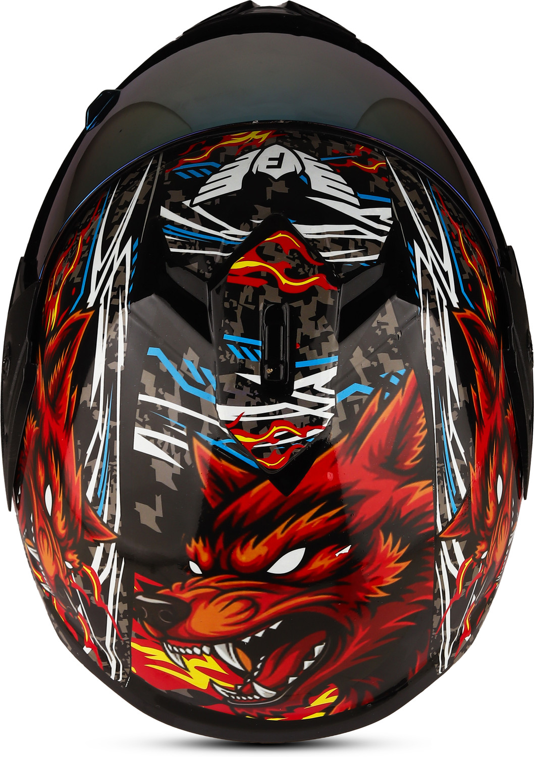 Image of Agx Fighter HD Graphics, ABS Material, Unisex with Unbreakable Visor Motorbike Helmet