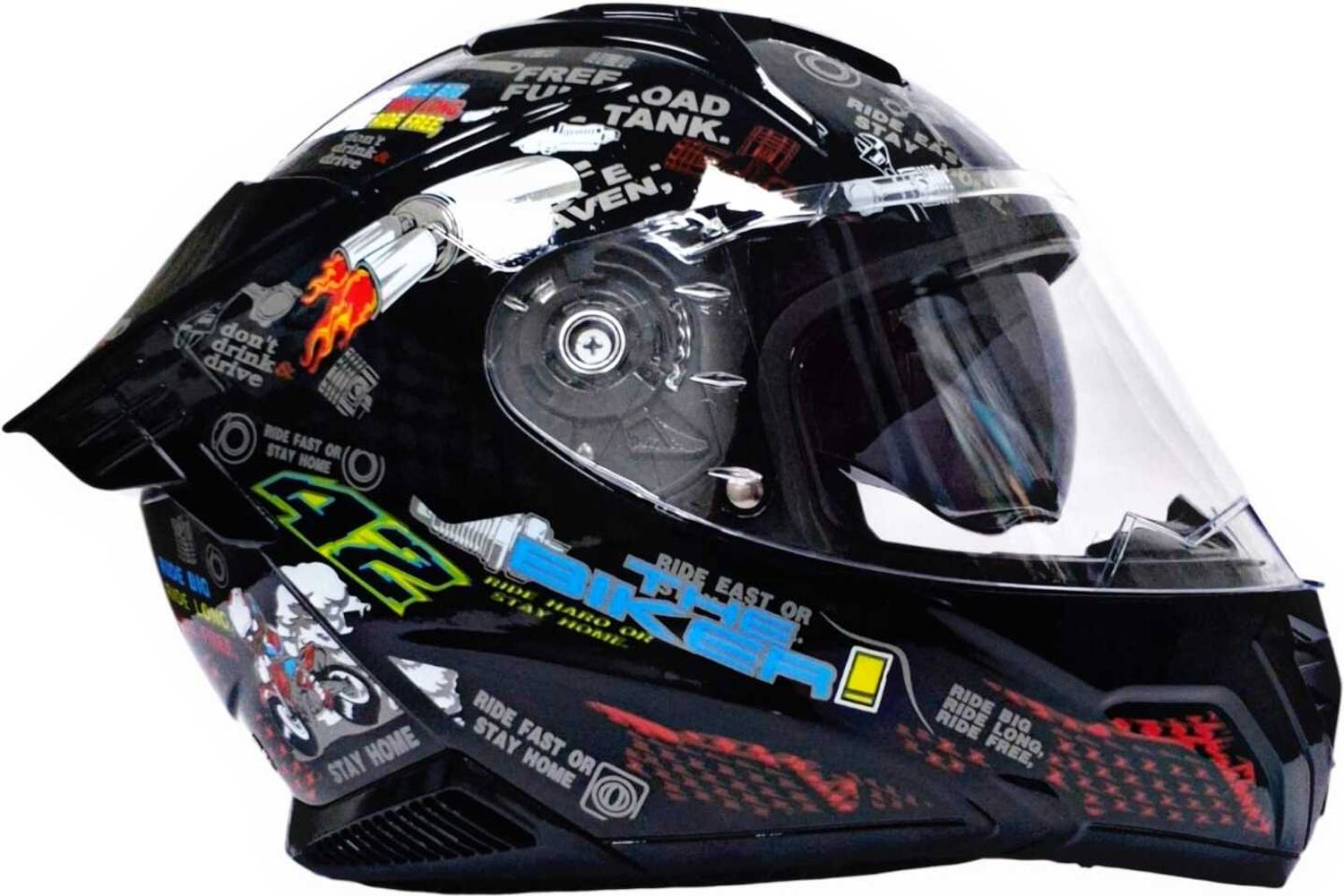 4U Supreme Super B DX Full Face Motorbike Helmet - Image 4