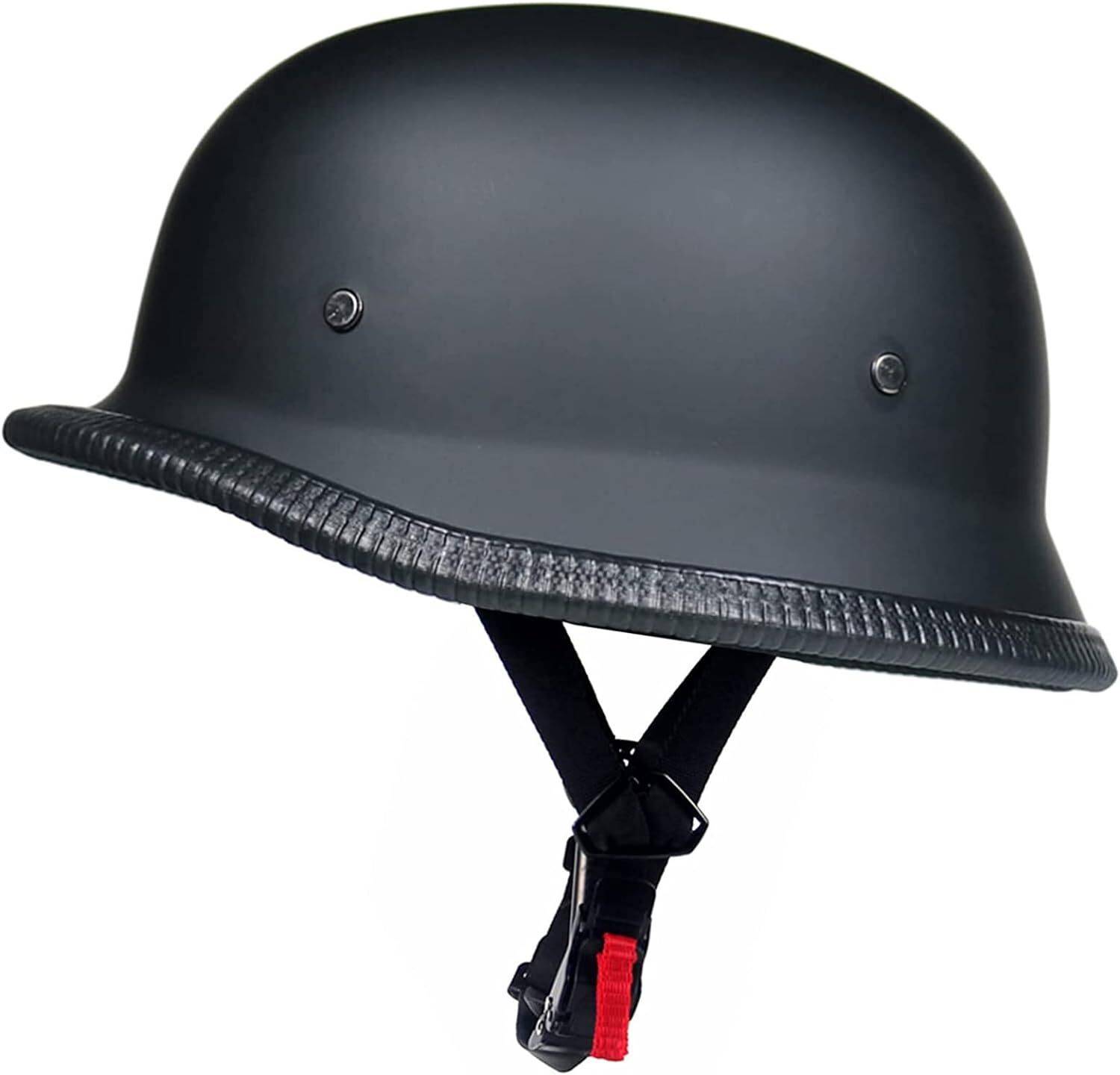 german style motorcycle helmet in india D.O.T. German- Dull Black XS Our D.O.T Custom German Style Half Helmet