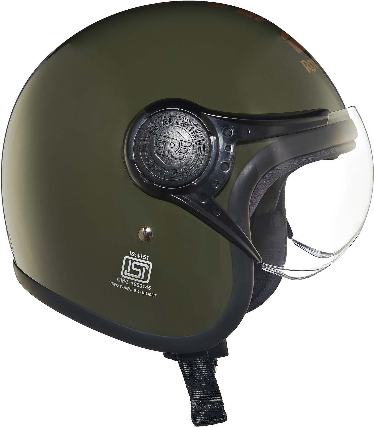 Image of ROYAL ENFIELD MLG Open Face with Visor Motorbike Helmet