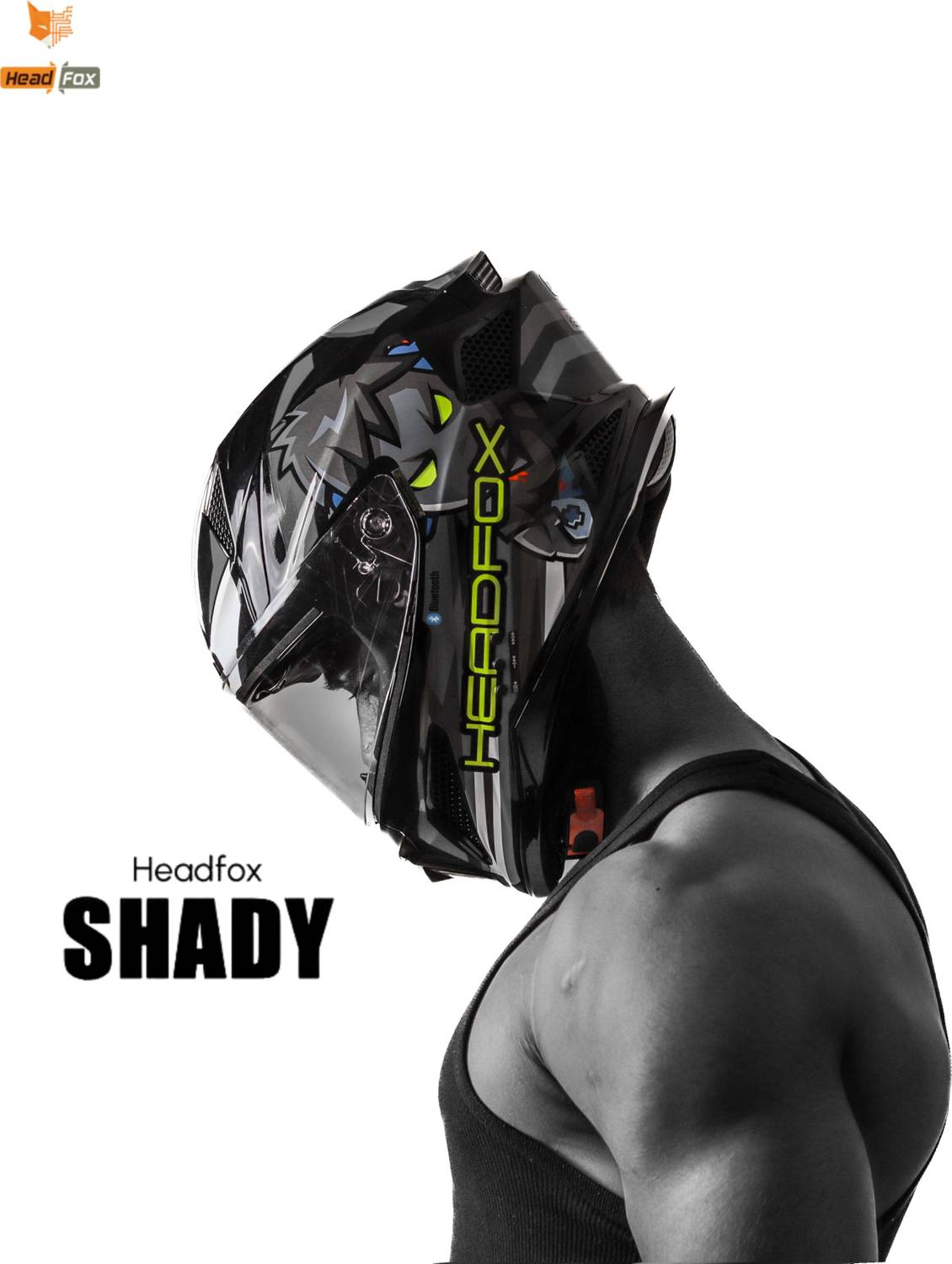 N2F AI Shady Smart Bluetooth Full Face Helmet for Men & Women with LED Blinker Motorbike Helmet - Image 2