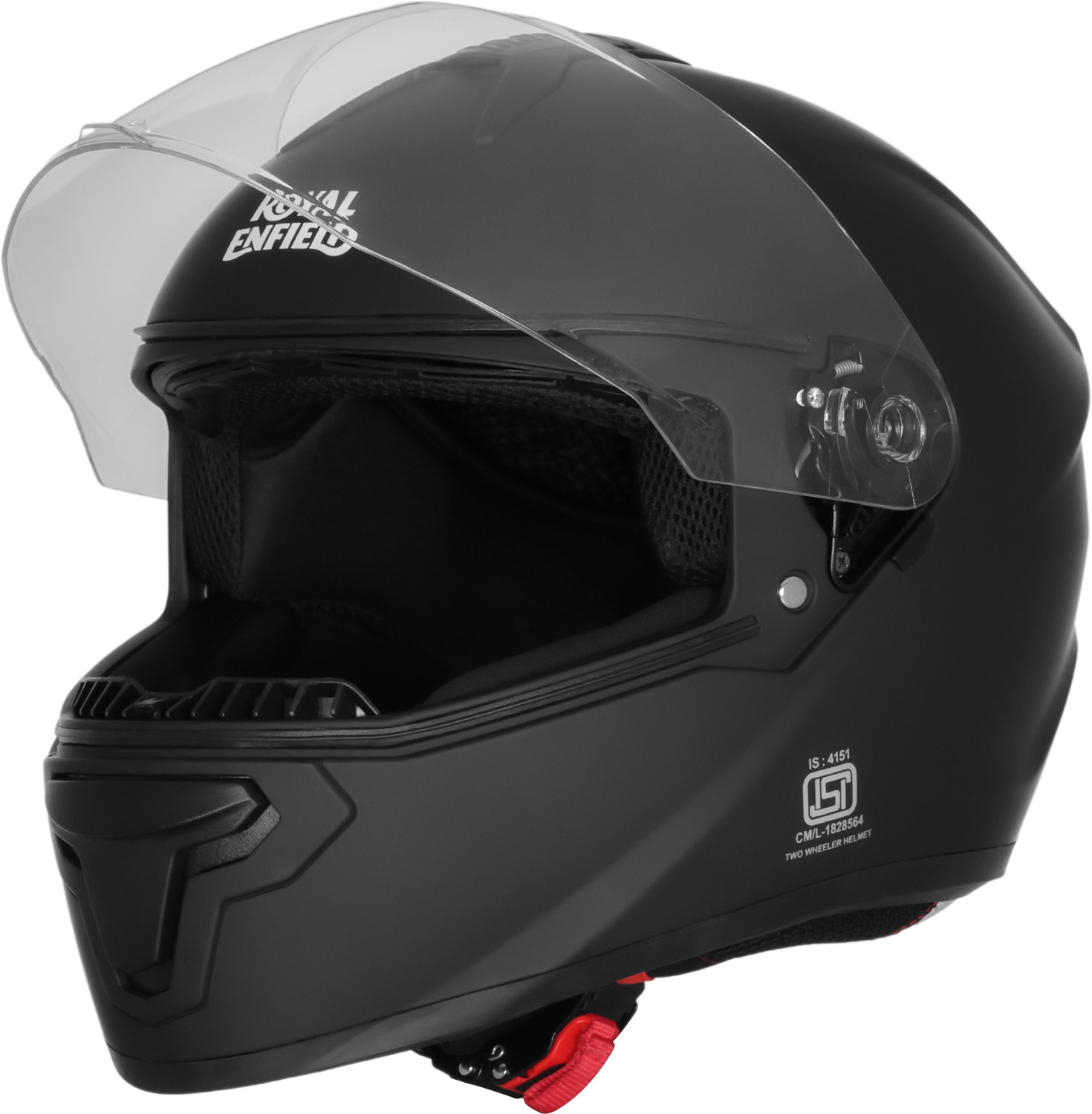 Image of ROYAL ENFIELD Quest Full Face with Visor | ISI & DOT | for Men and Women Motorbike Helmet (Matt Black)
