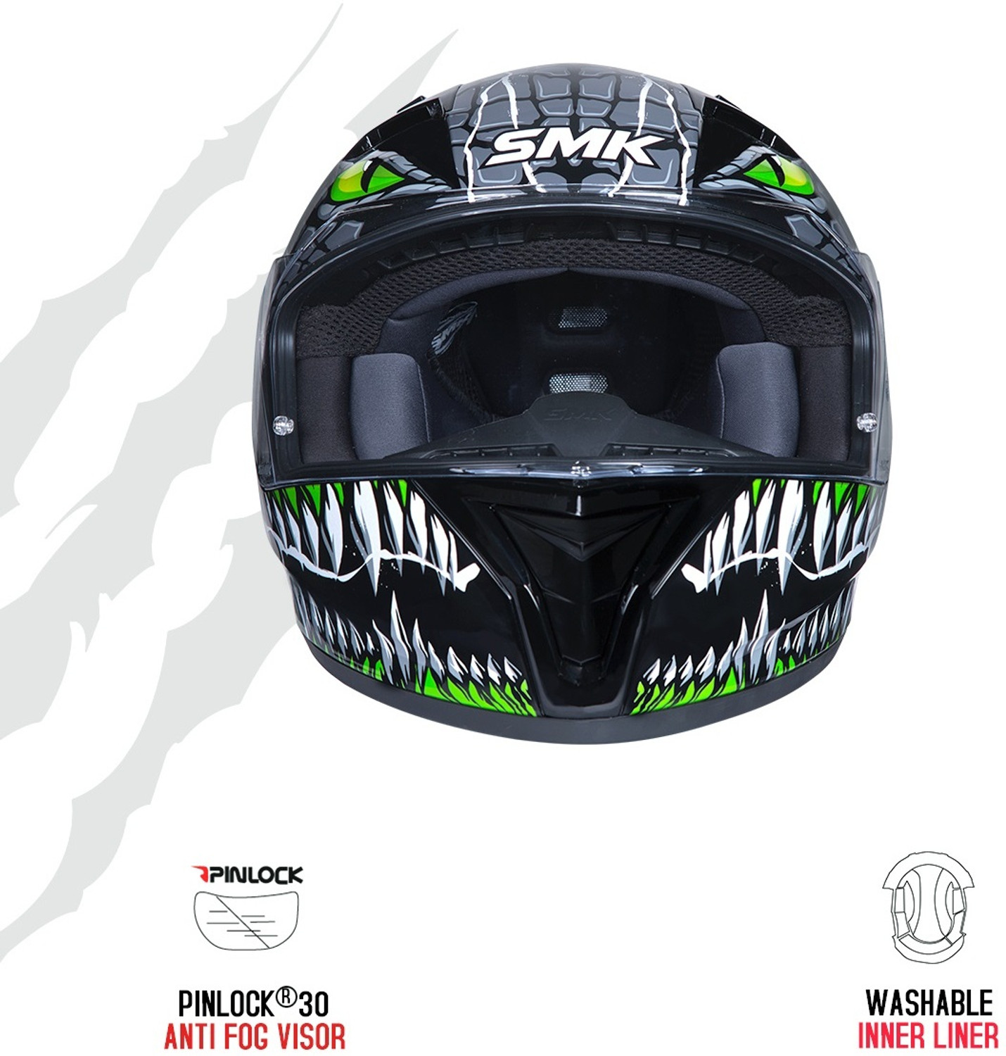 Image of SMK Stellar Motorbike Helmet