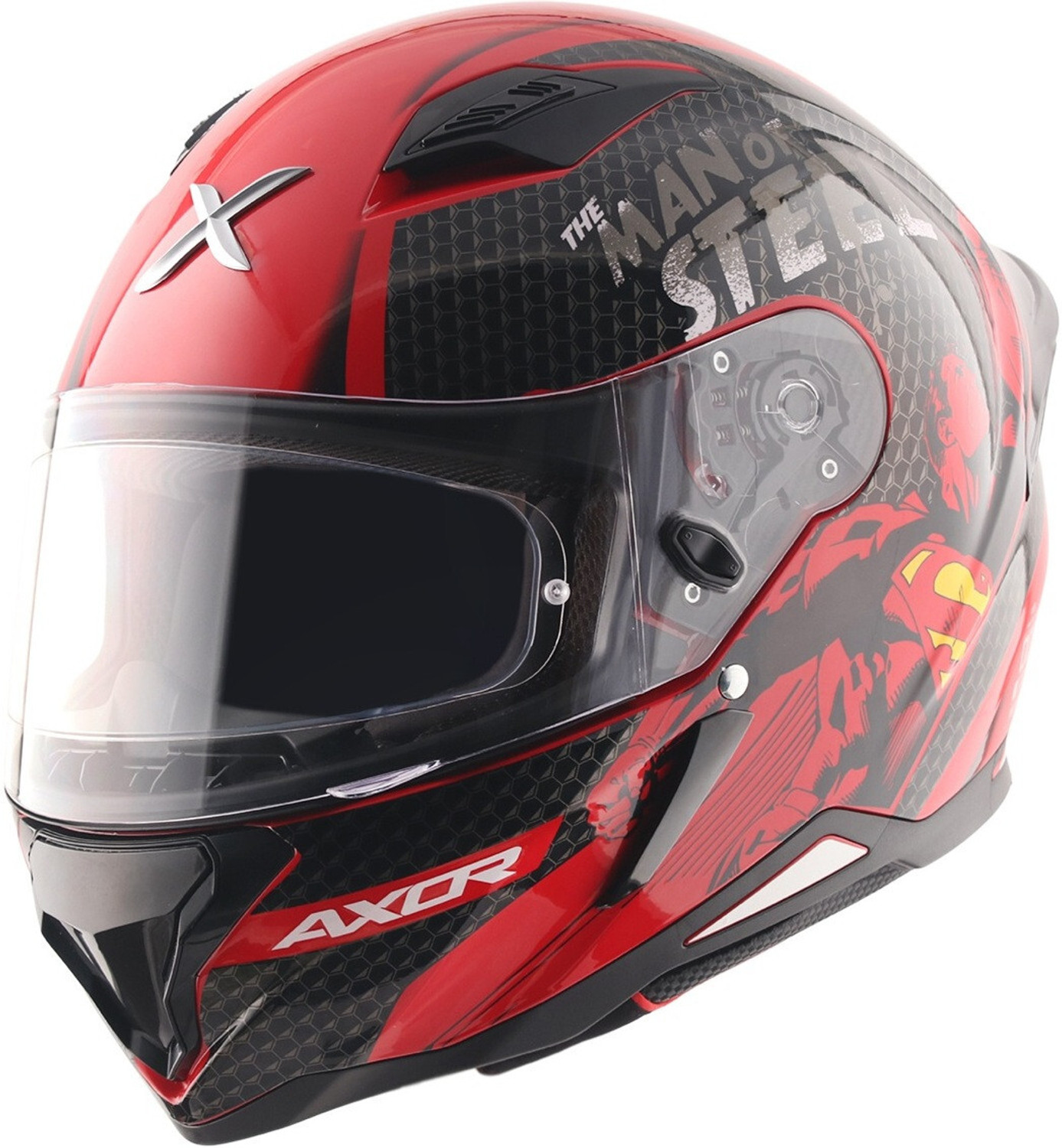Image of Axor Hunter DC Superman Motorbike Helmet