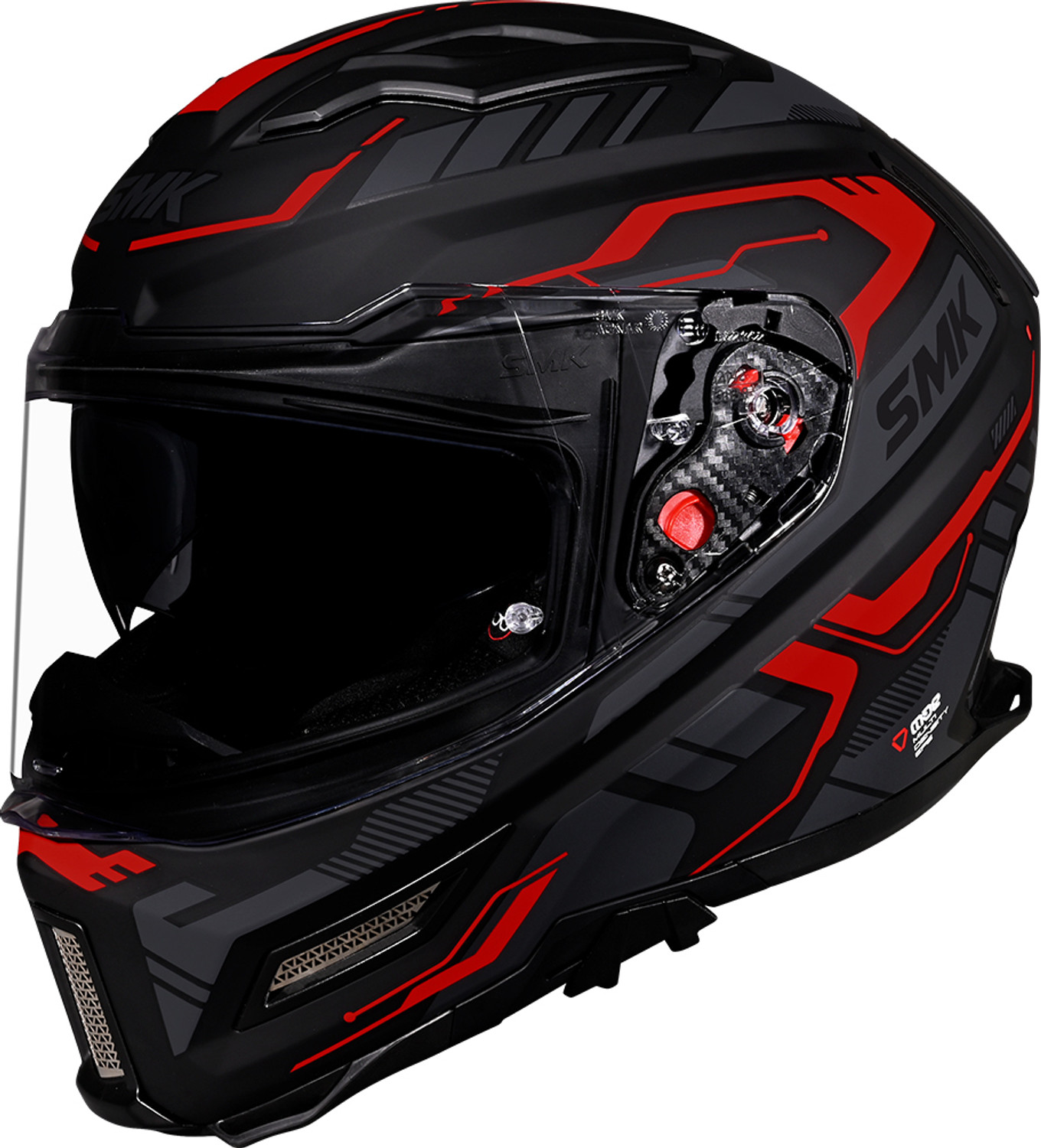 Image of SMK AGNAR TEKTRON ISI, DOT & ECE 06 Certified Helmet with Dual Visor Motorbike Helmet