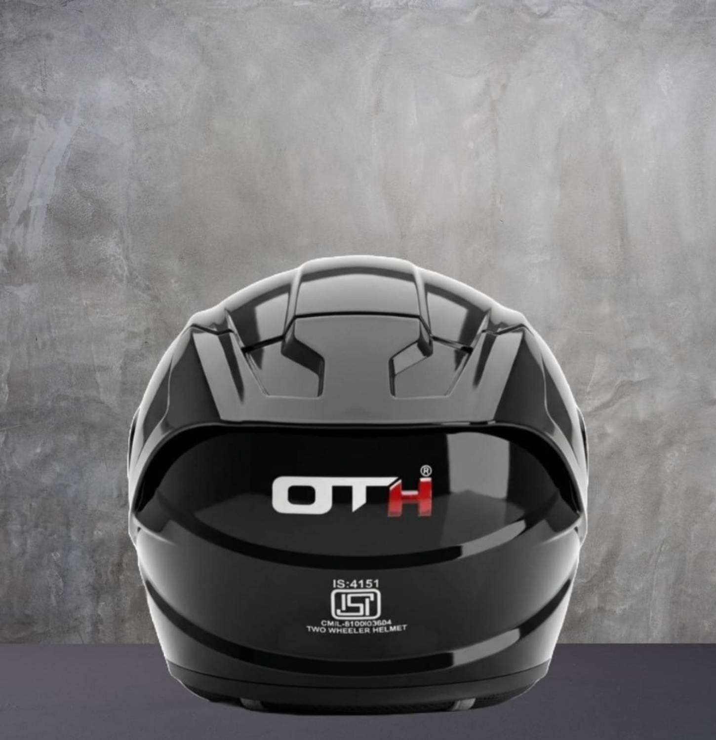 OTH FighterPanther Motorbike Helmet Black - Image 3