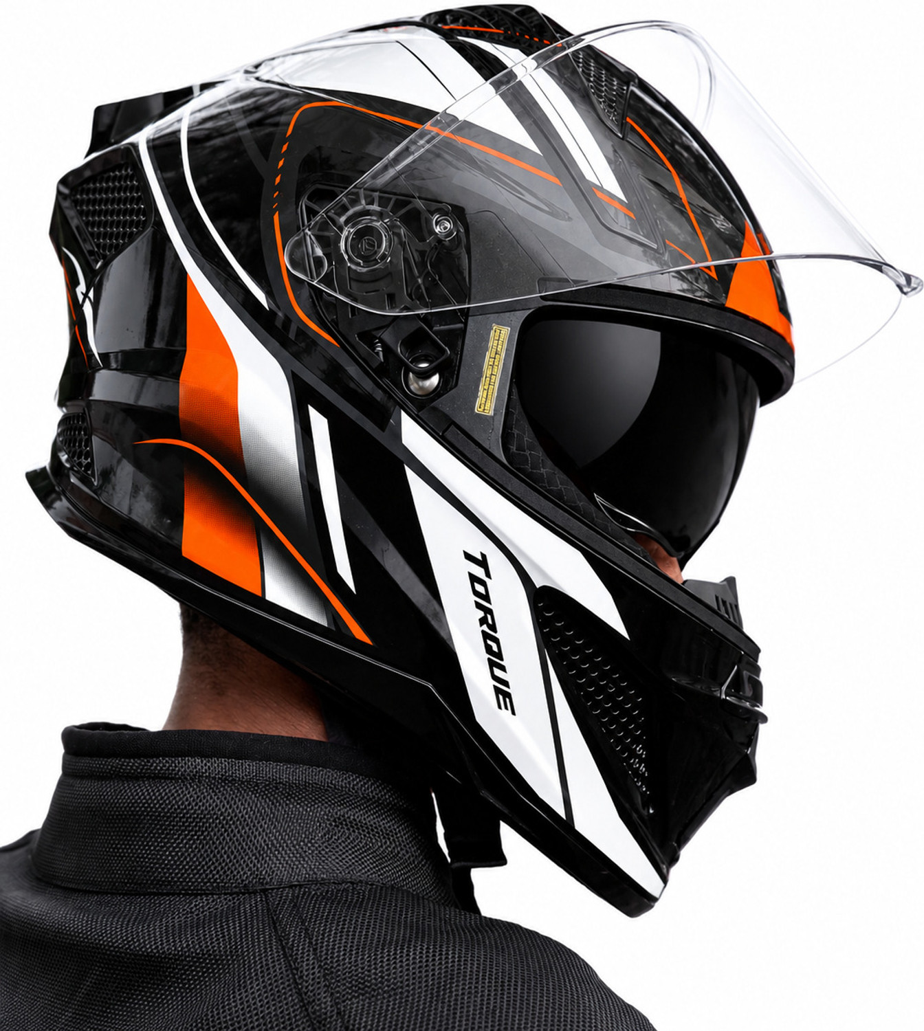 Image of Steelbird Air SBH-25 ISS Sharp Torque Glossy Full Face ISI Certified Men's Motorbike Helmet
