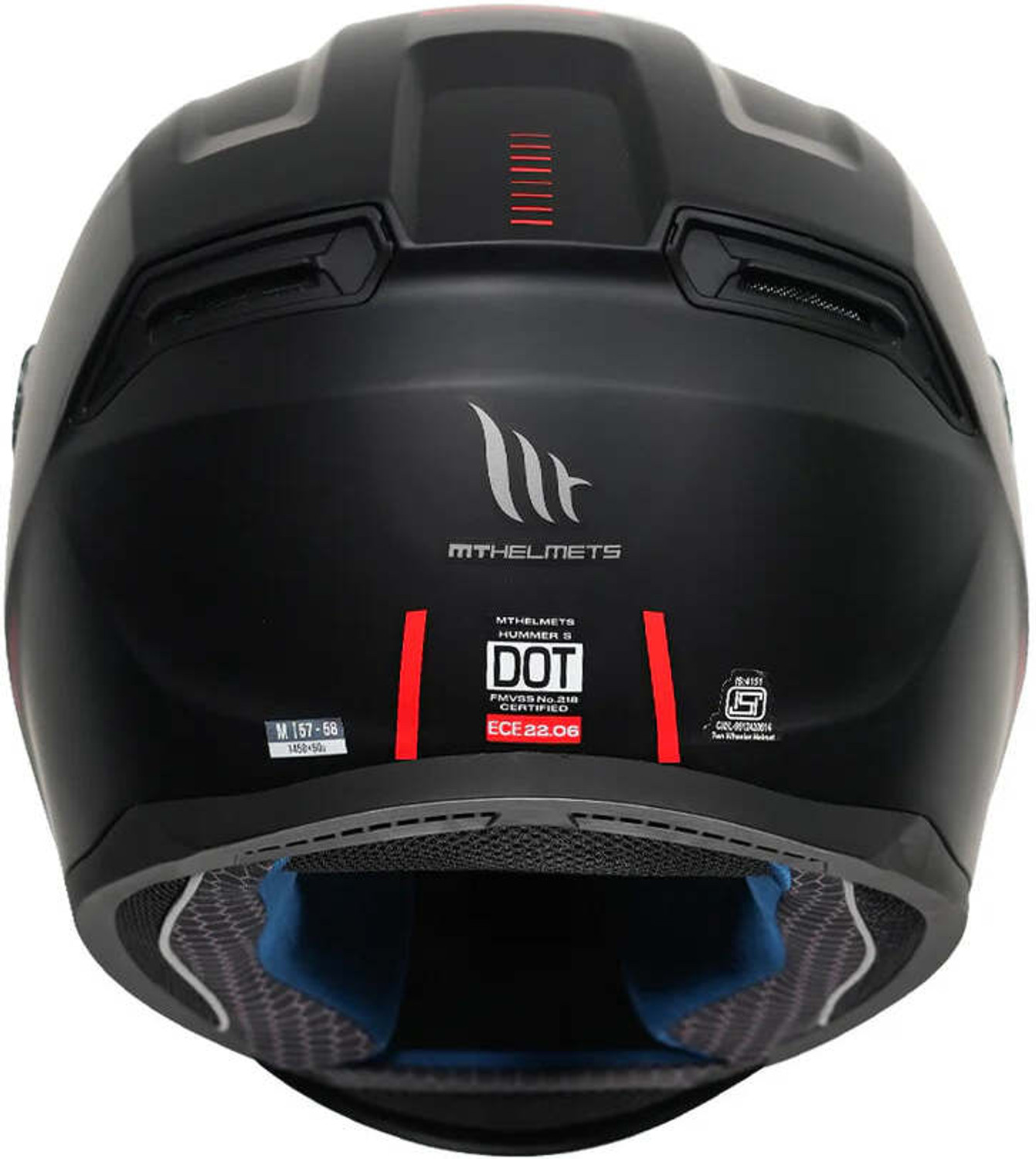 Image of MT HELMETS Hummer Solid A1) Motorsports Helmet