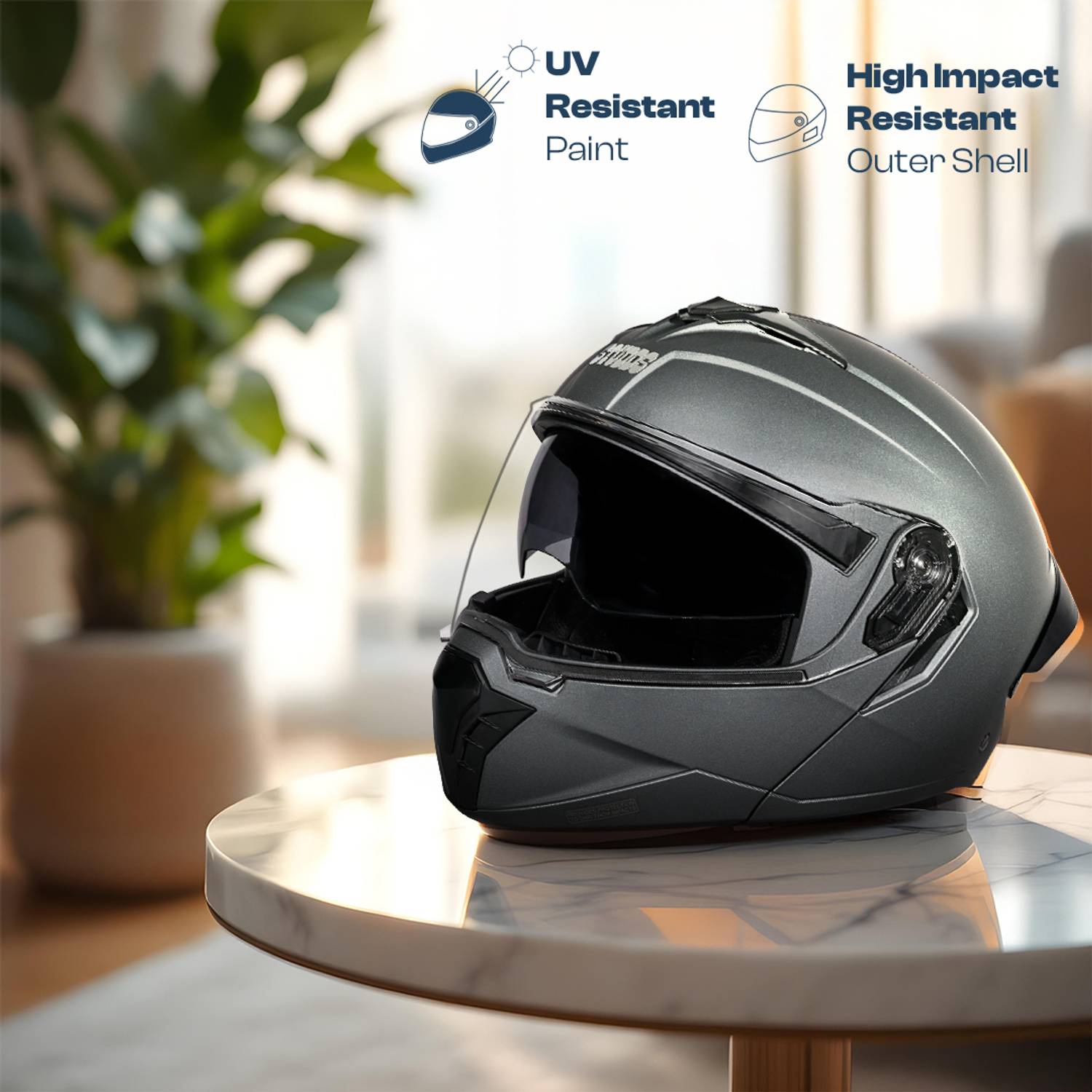 STUDDS Trooper Flip-up Full Face Helmet - Image 5