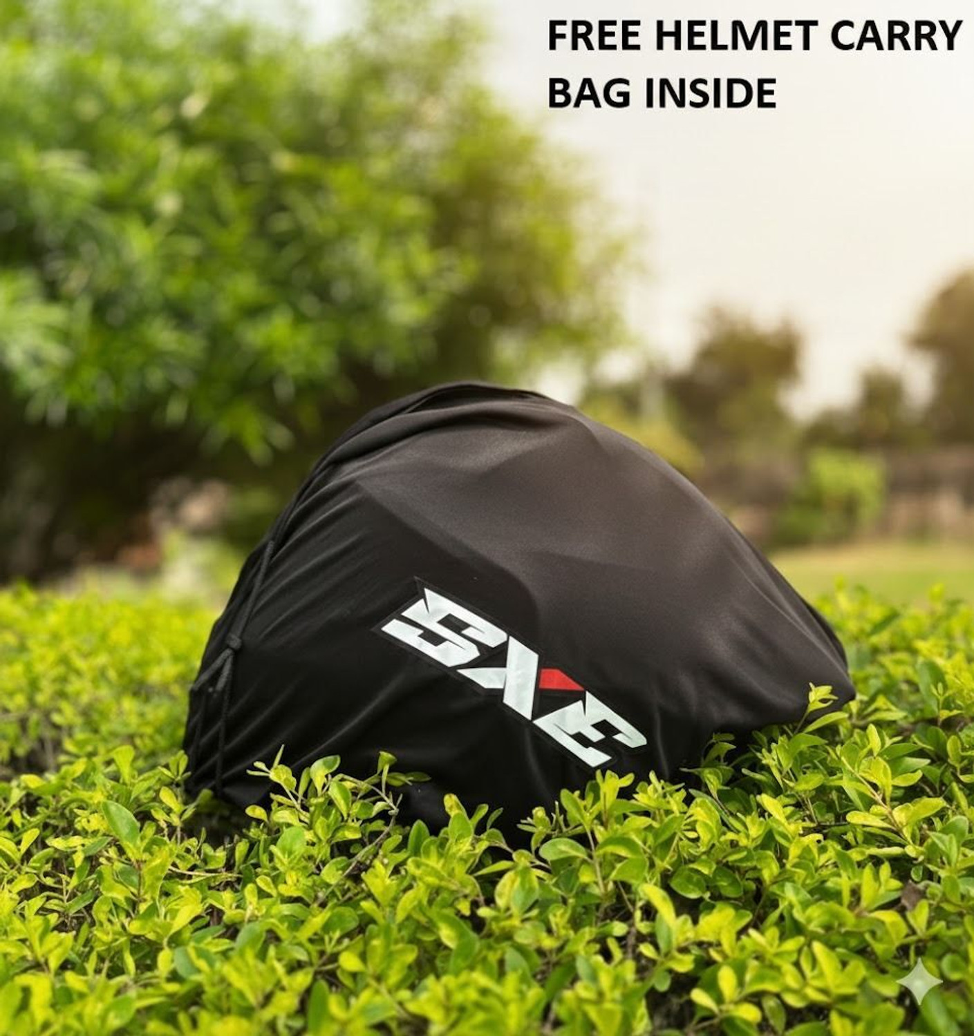 Image of Steelbird SBH-61 ISS SXE WITH AFS EDITION 580 MM (WITH ANTI FOG) DOT GLOSSY BLACK SIZE M Motorbike Helmet