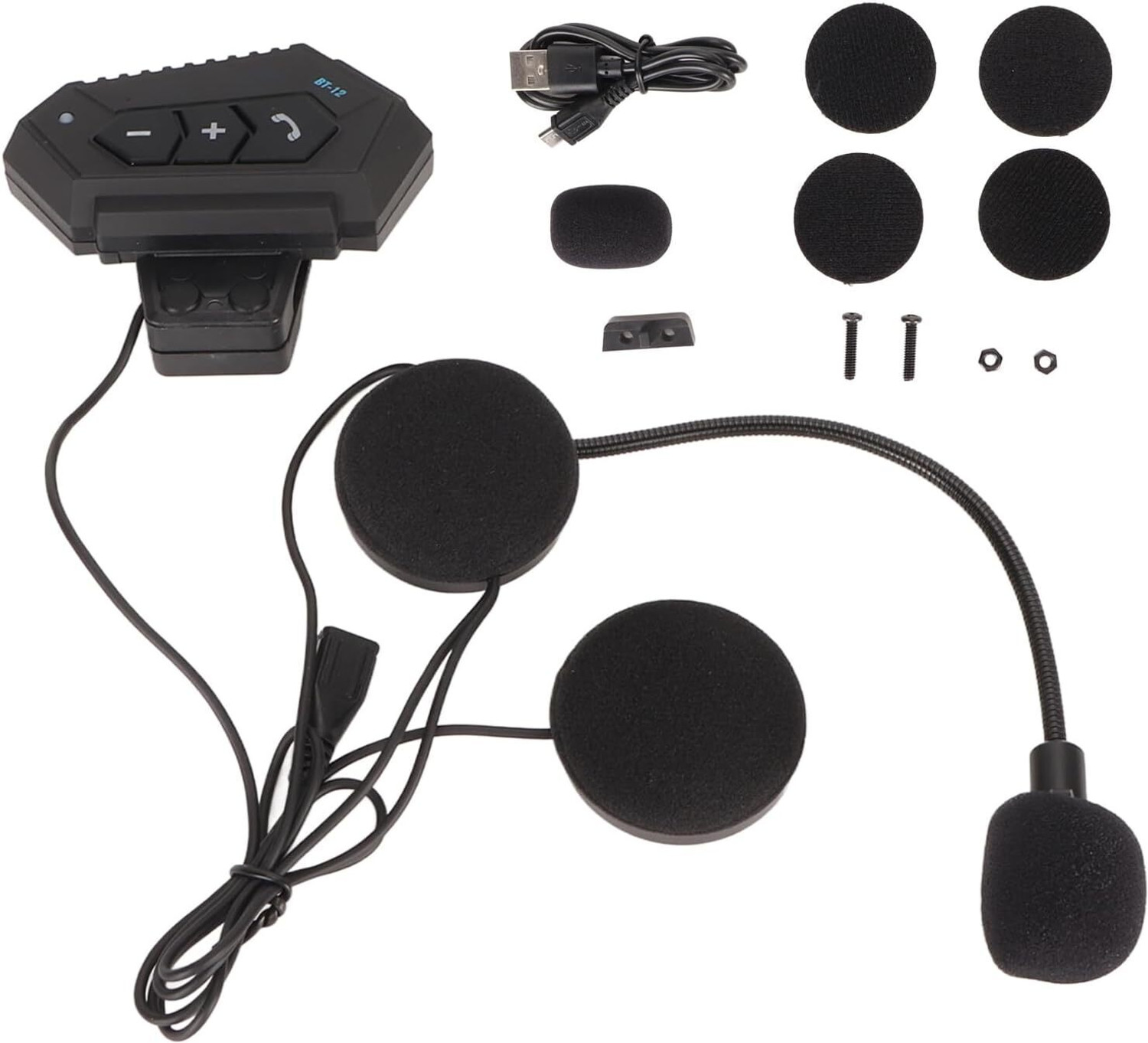 Image of UPOZA BT12 Motorcycle Helmet Bluetooth Headset Motorbike Helmet