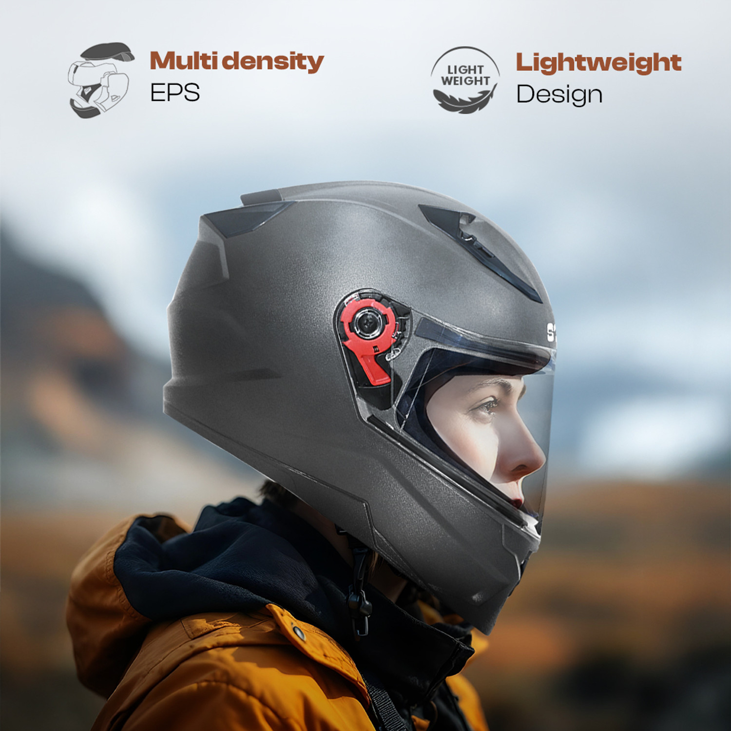 Image of STUDDS Raider Street Motorbike Helmet