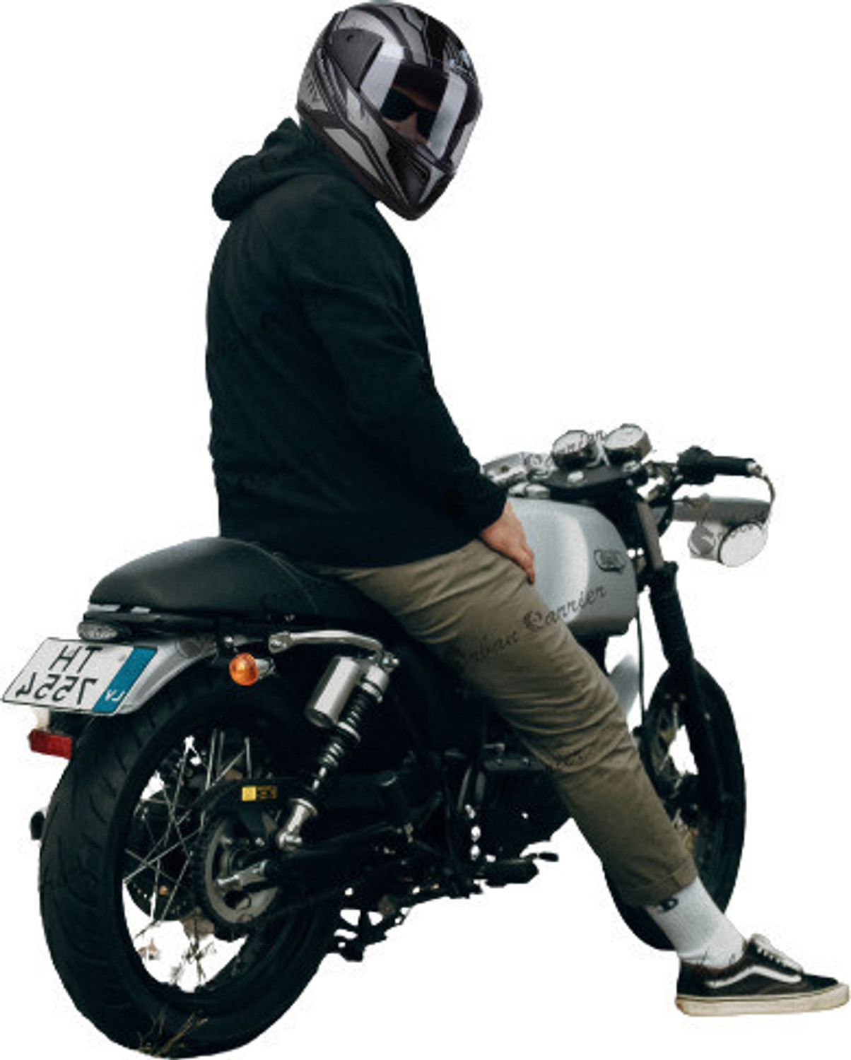Image of urban carrier ABS Material Full Face Stylish Helmet with Clear Visor For Men(D15) Motorbike Helmet