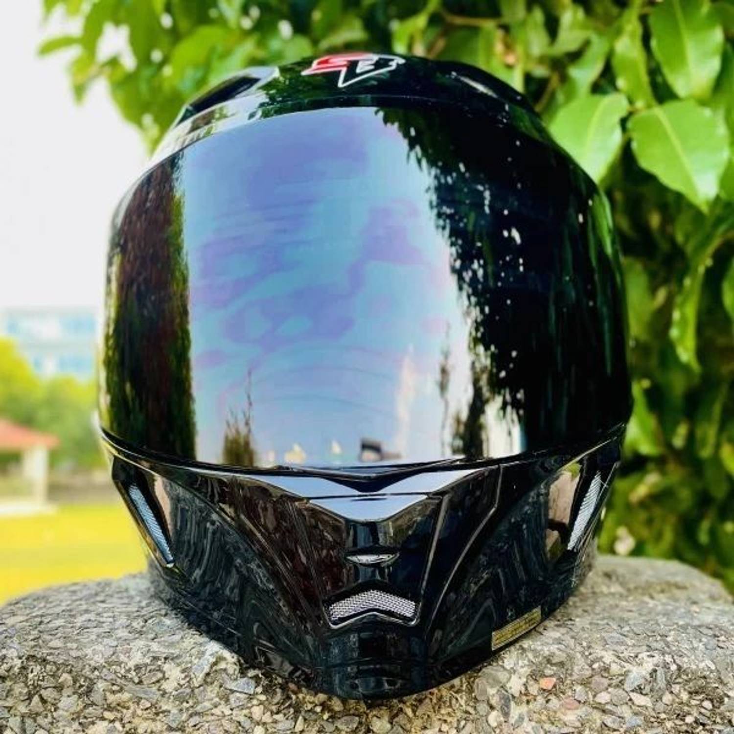 Steelbird Air SBA-11 Tornado ISS Glossy Black Helmet - Image 2