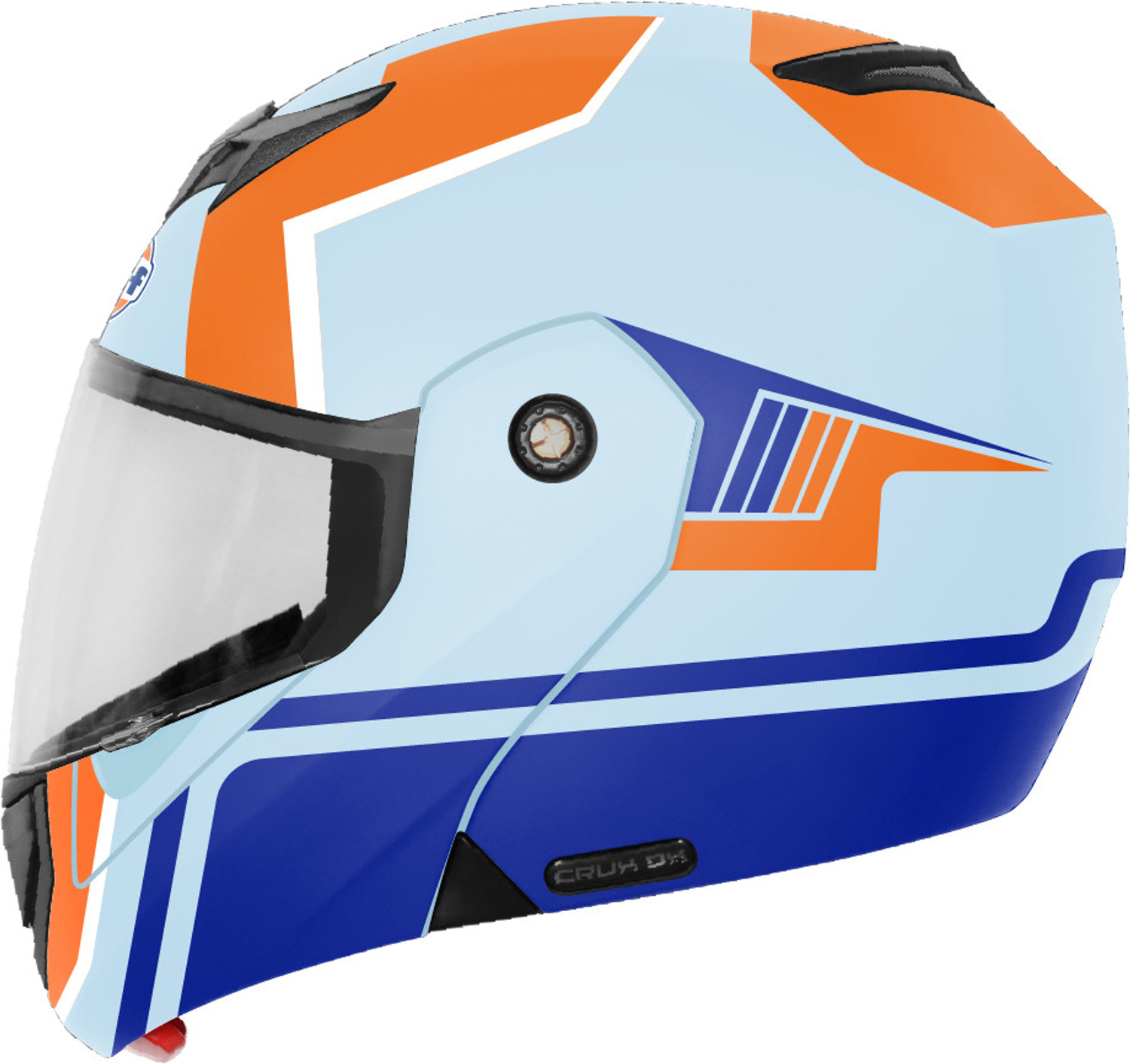 Image of Gulf FlexPro Flip-Up Glossy 2 Wheeler Motorcycle Helmet Motorbike Helmet