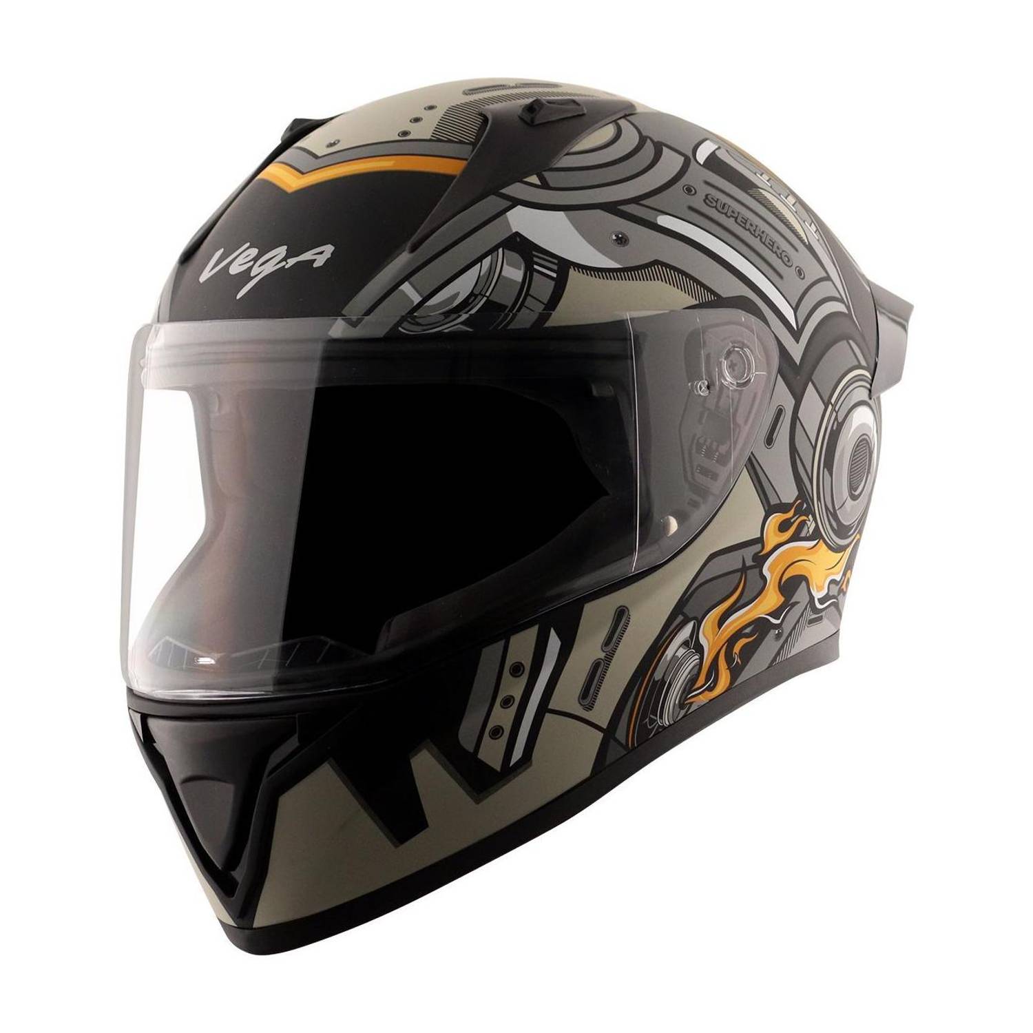 VEGA Bolt Superhero Motorbike Helmet