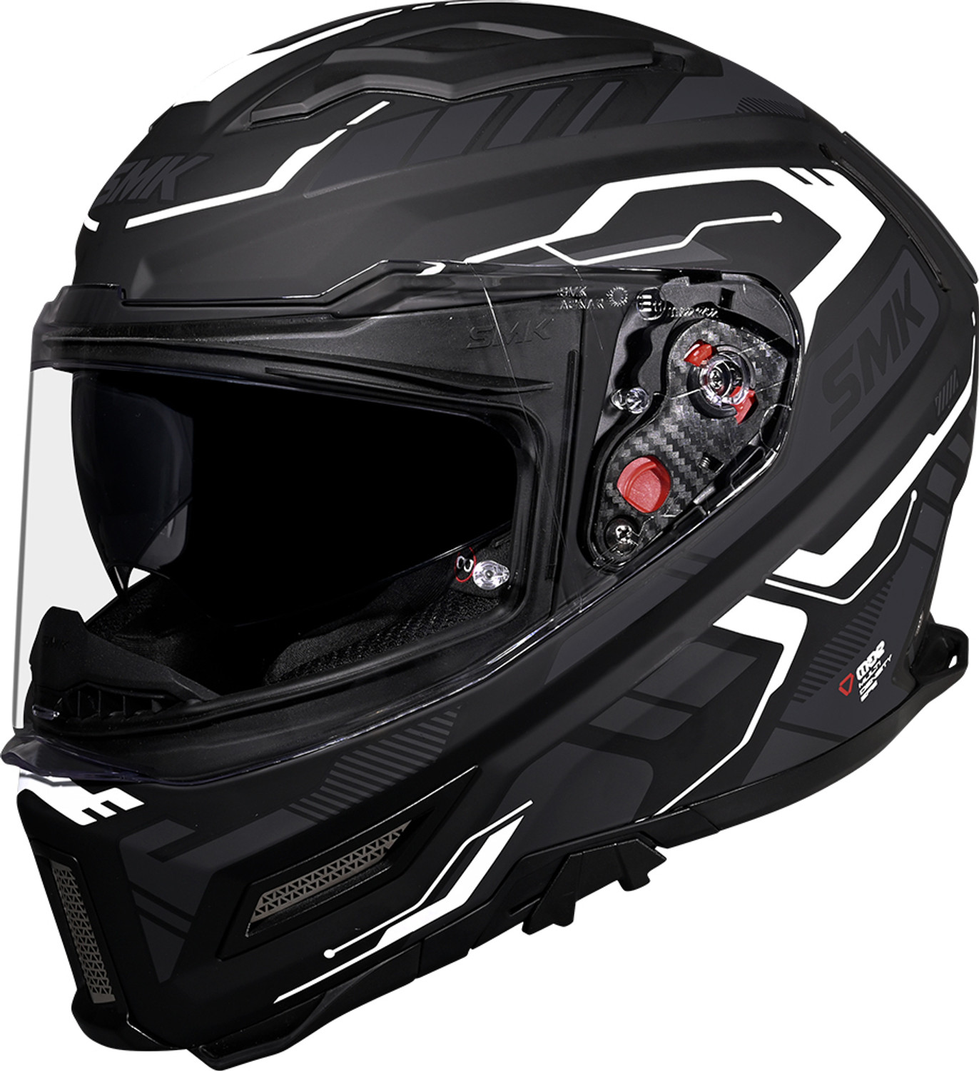 Image of SMK AGNAR TEKTRON ISI, DOT & ECE 06 Certified Helmet with Dual Visor Motorbike Helmet