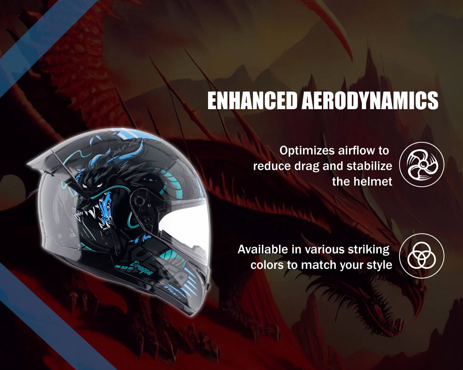 VEGA Voyager Dragoa Motorbike Helmet - Image 5