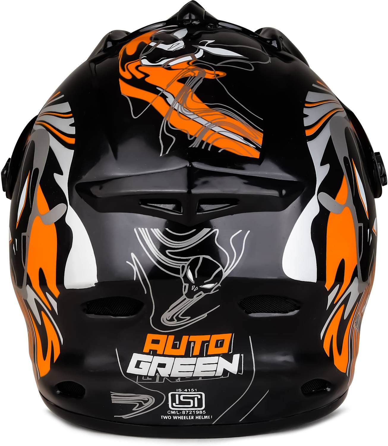 Agx X7 Alien Motocross with PC Visor Stylish Graphics Unisex Motorbike  Helmet - Buy Agx X7 Alien Motocross with PC Visor Stylish Graphics Unisex Motorbike  Helmet Online at Best Prices in India -