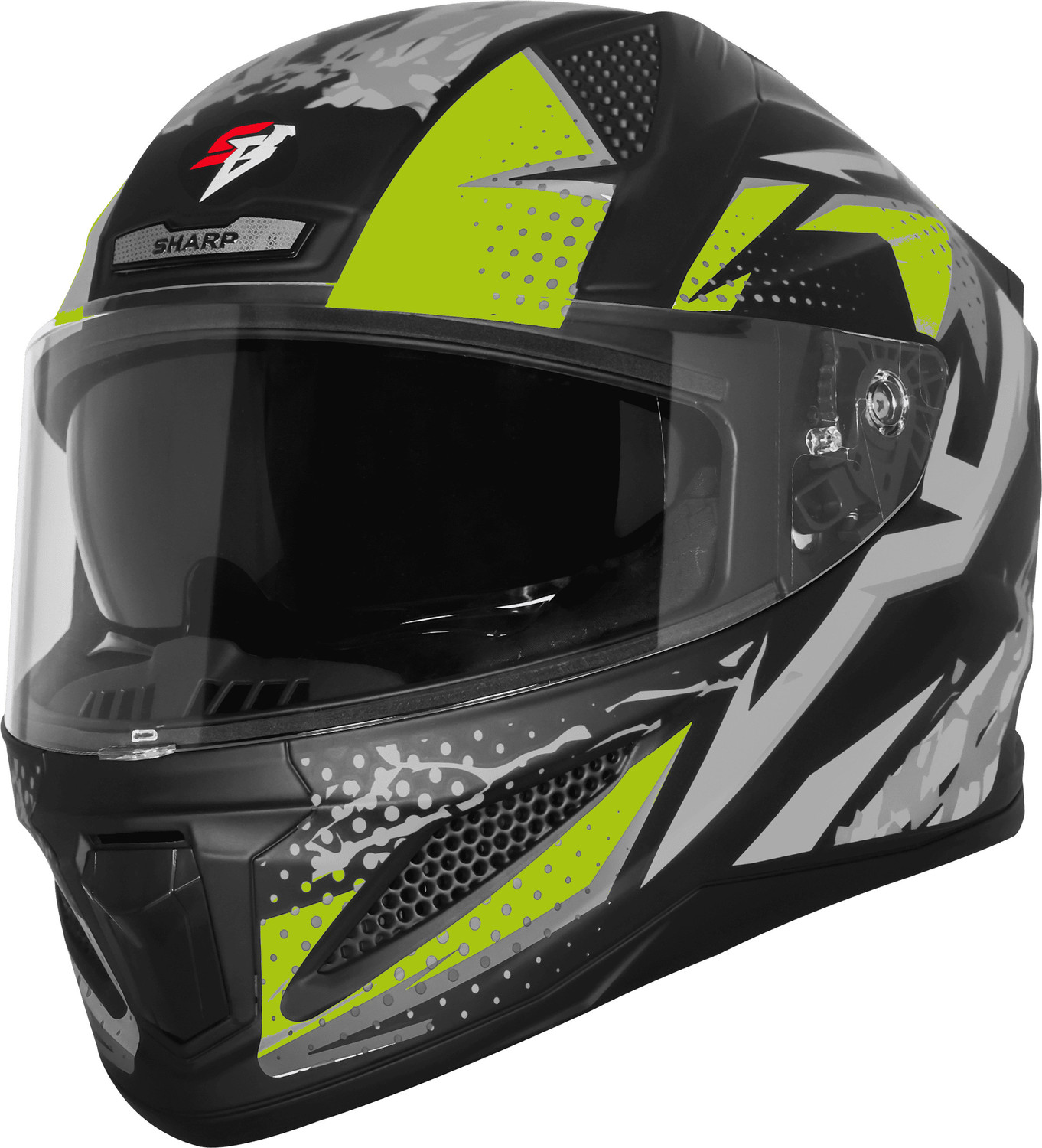 Image of Steelbird Air SBH-25 ISS SHARP ALBUS Motorsports Helmet