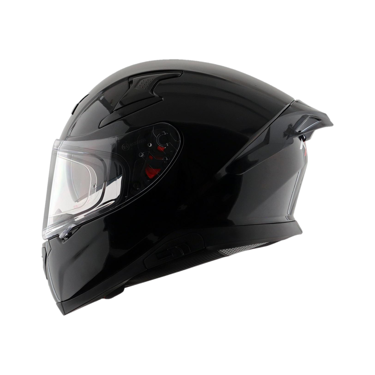 Axor Apex Solid Motorbike Helmet, Black