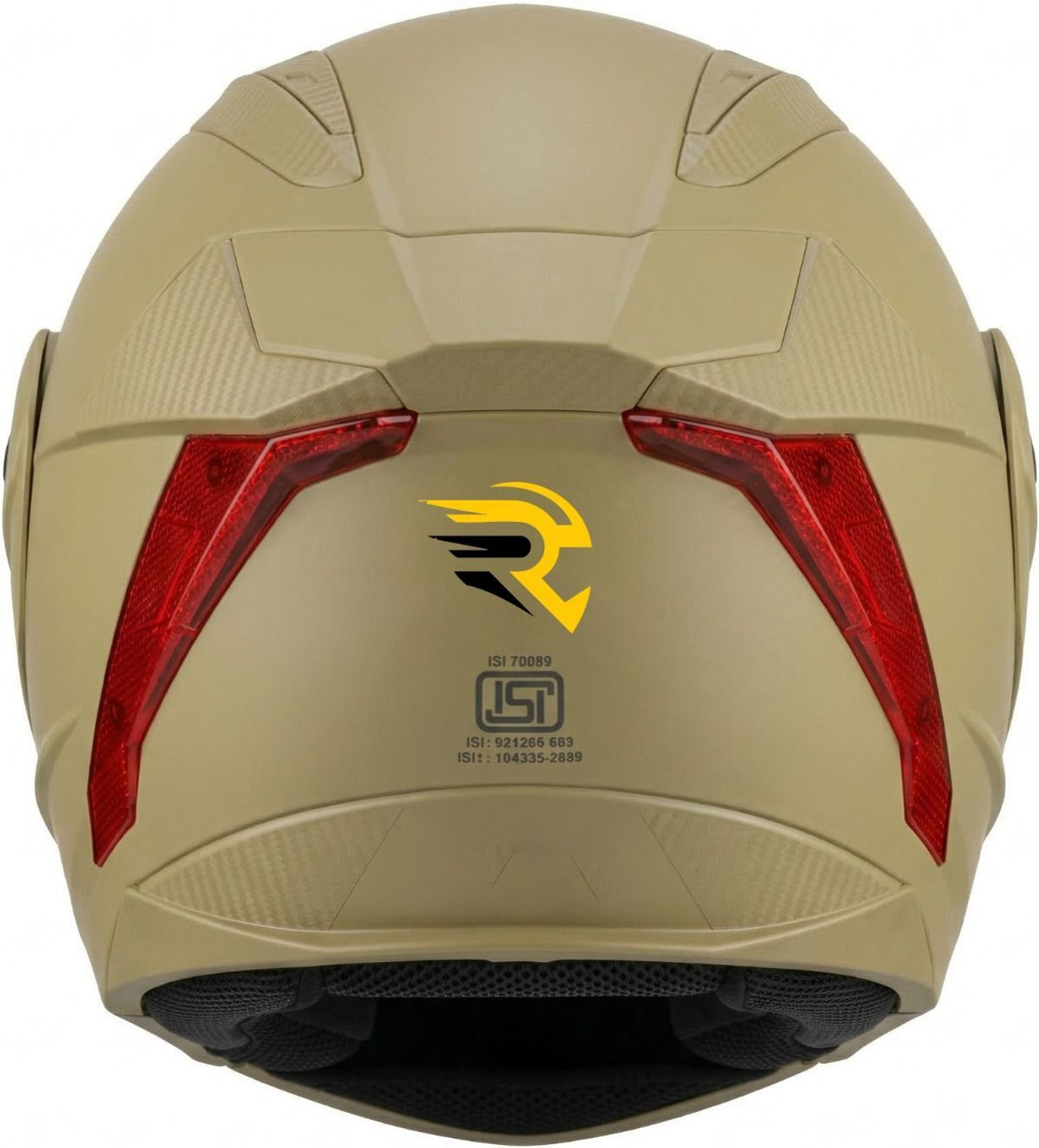 Image of RYDR AC Dx - Desert Storm, Full Face, Lightweight, Strong Shell, Comfortable Padding Motorbike Helmet (Beige)
