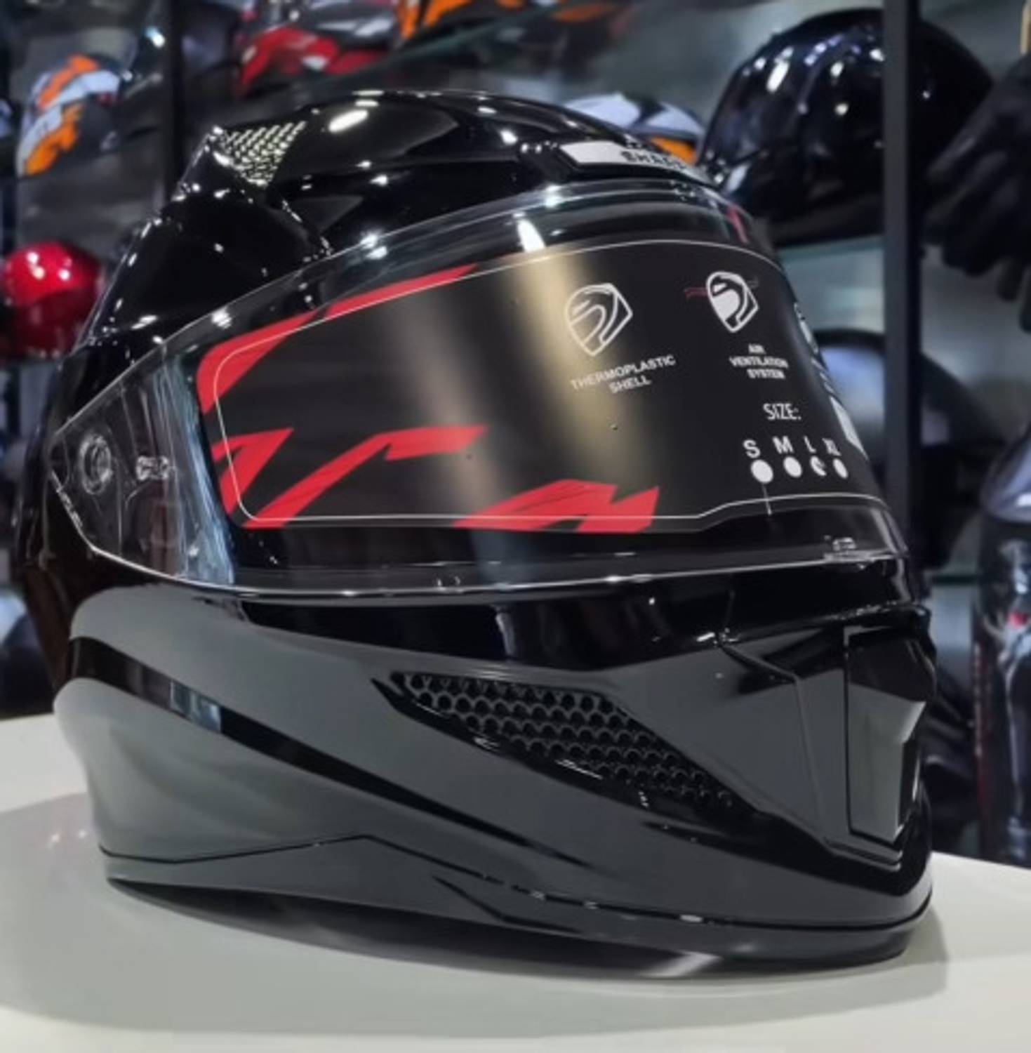 Steelbird Air SBH-25 Full Face Helmet 620mm Black - Image 4