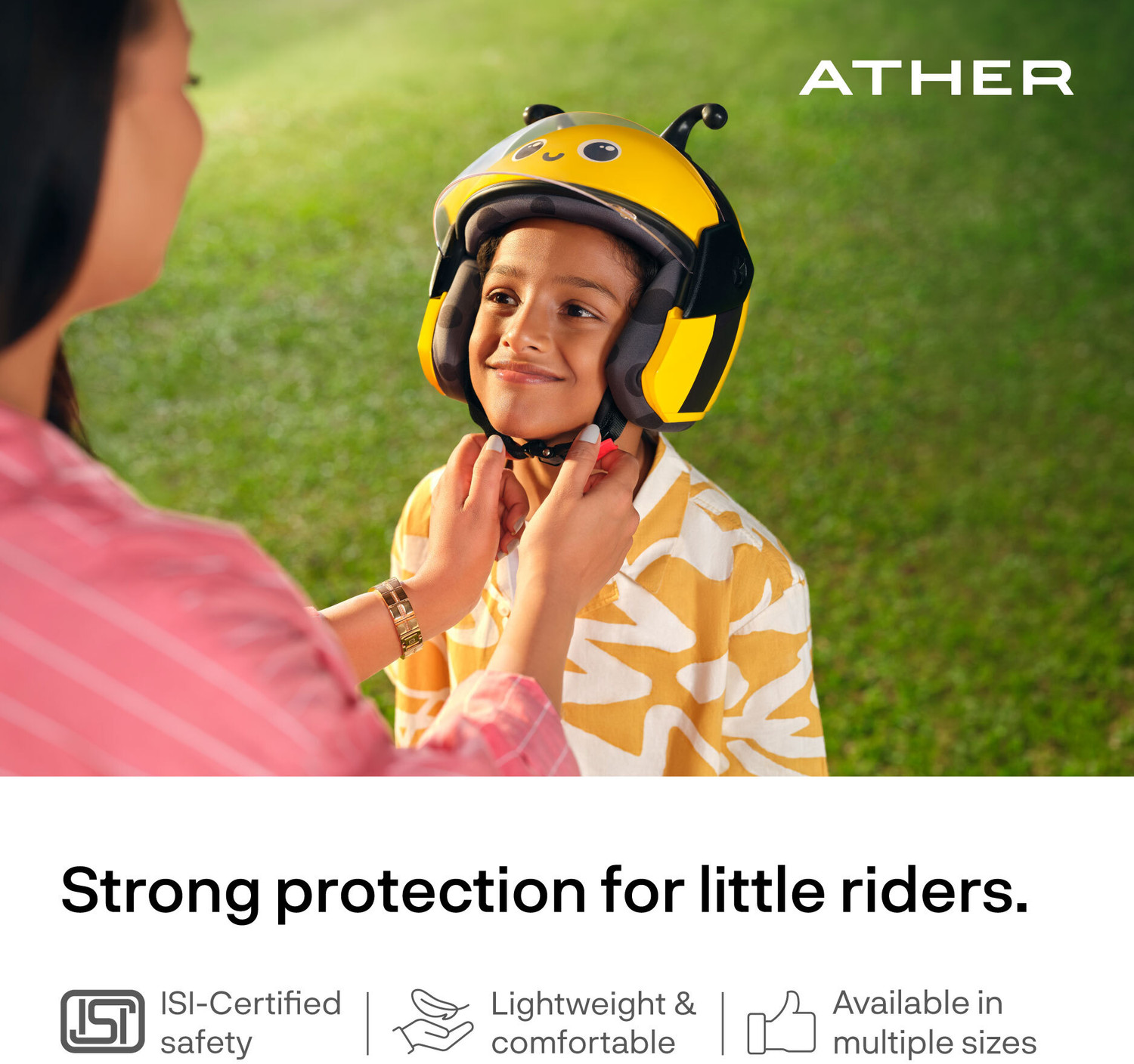 Image of Ather Junior Big Bee Motorbike Helmet