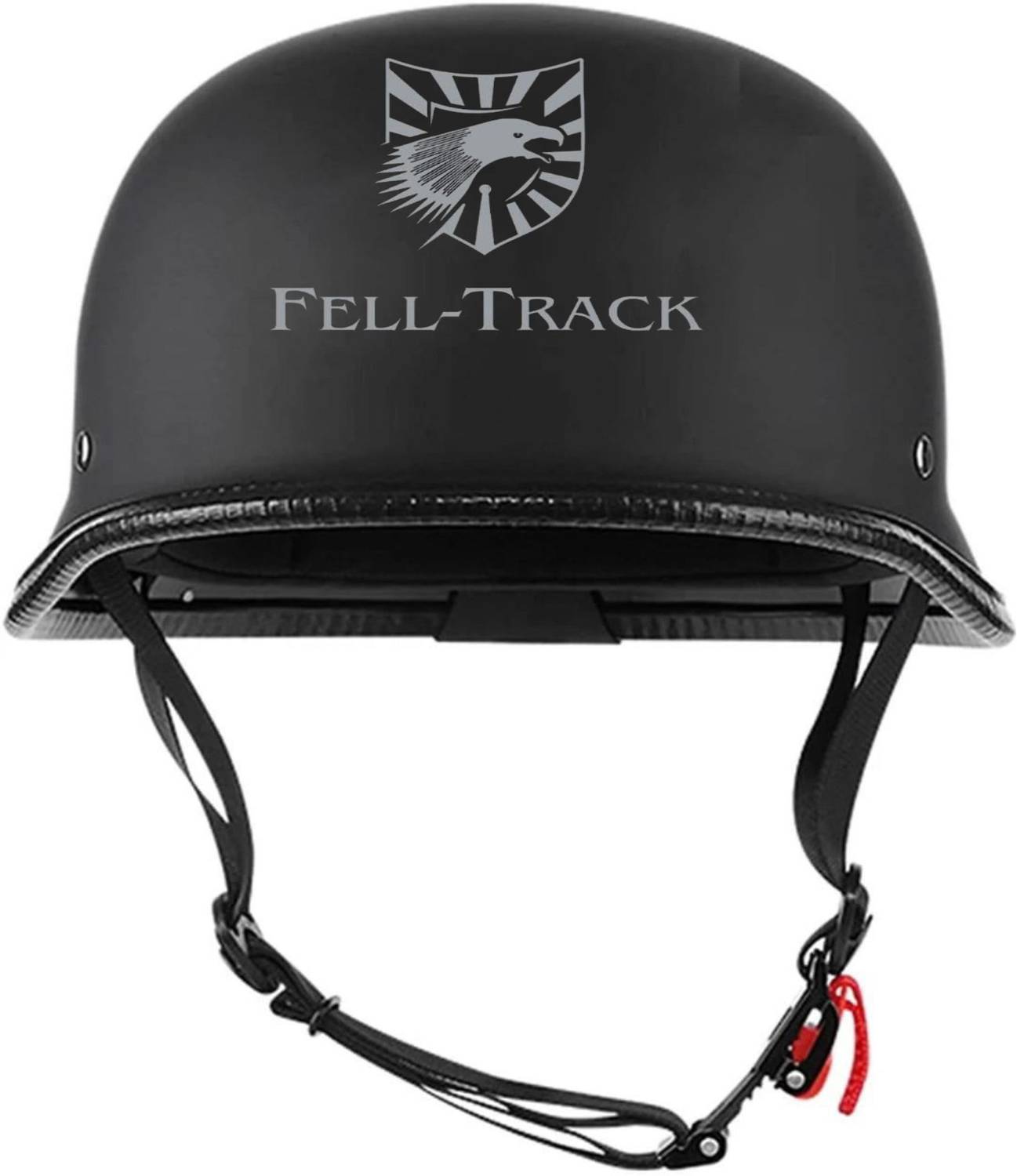 german style motorcycle helmets india 1Storm Novelty Half Face Helmet DOT Approved: Hky602 Matt Black lightweight shell reduces strain during long rides while still meeting all safety standards FELL-TRACK German Retro Style World