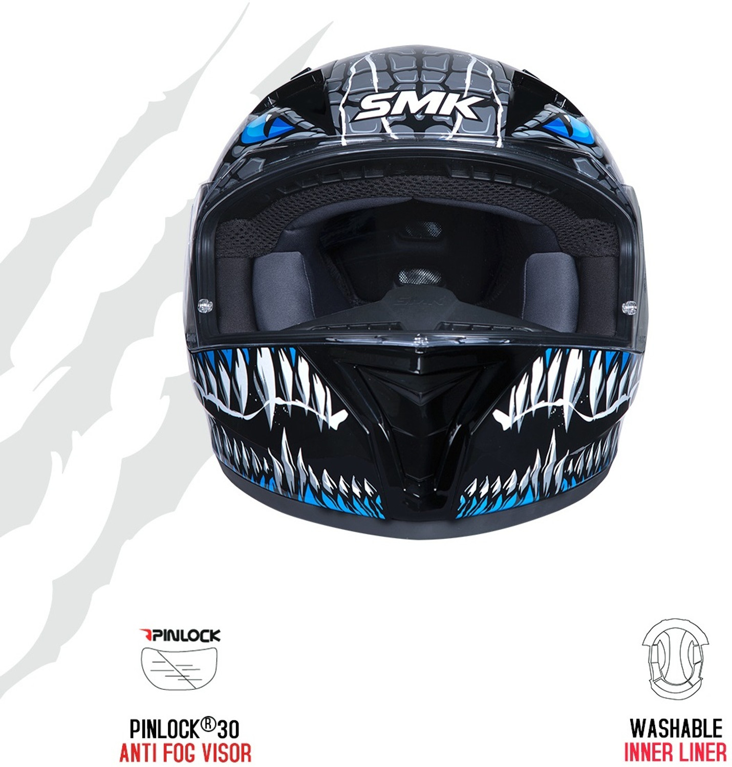 Image of SMK Stellar Motorbike Helmet