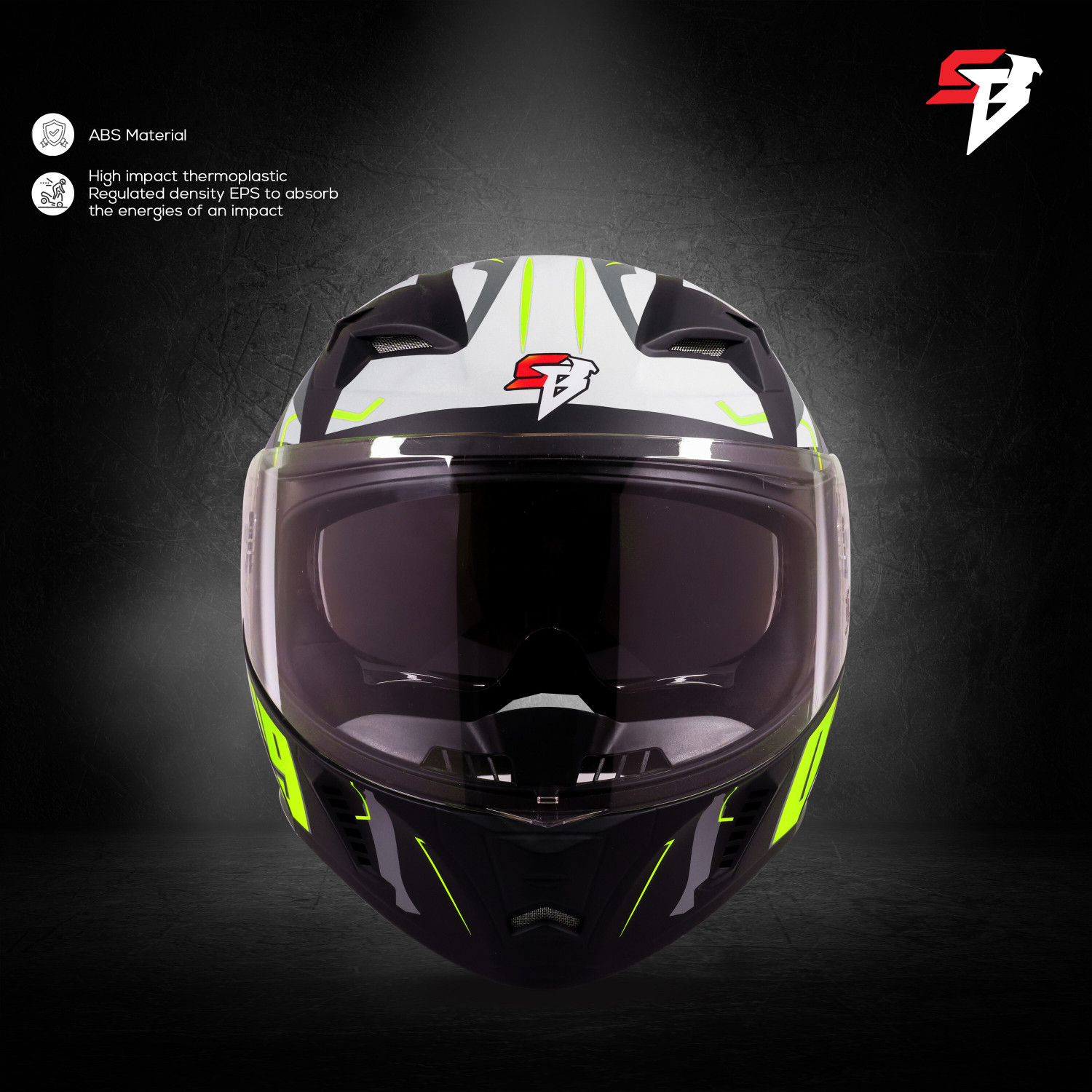 Image of Steelbird SBA-20 09 ISI Certified Flip-Up Graphic Helmet for Men and Women Motorbike Helmet