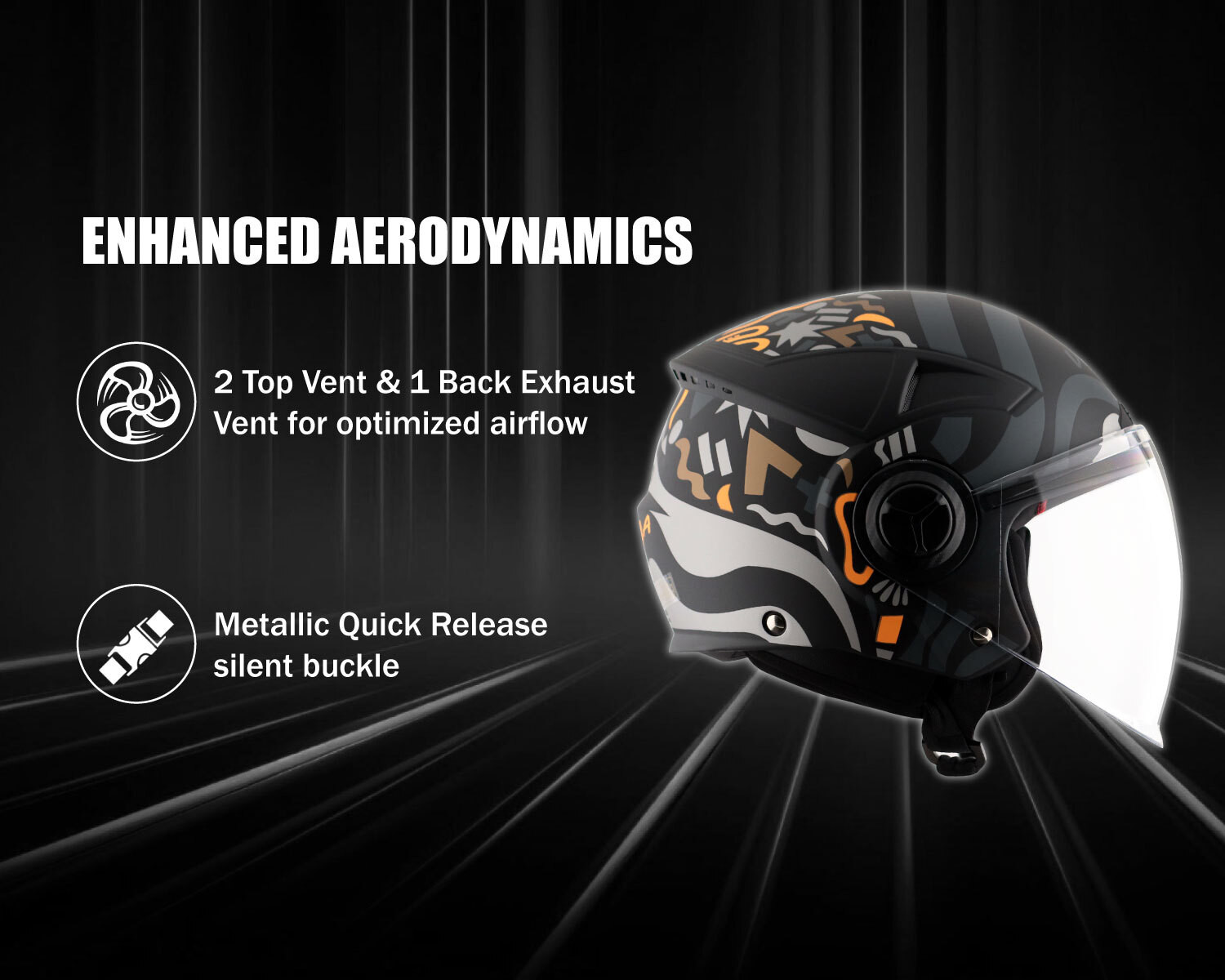 Image of VEGA Blaze Dx BZ1 Motorbike Helmet