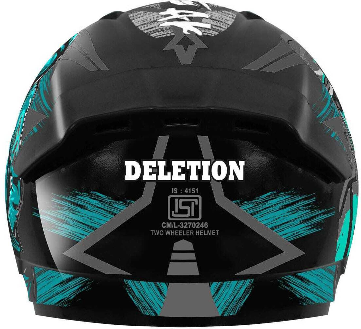 Racing-1 WONDER PEAK Motorbike Helmet Black - Image 3