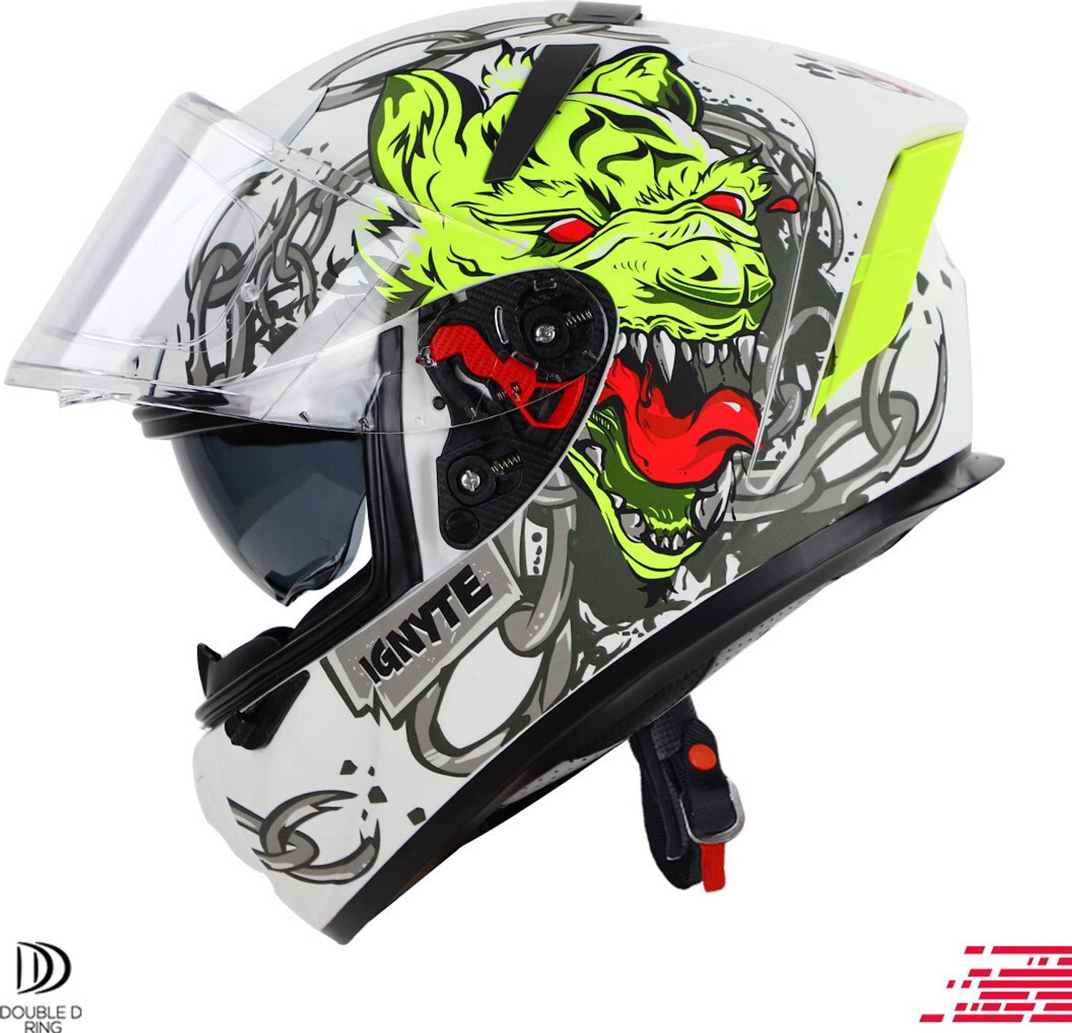 IGNYTE IGN-4 Hyena Full Face Graphics Helmet - Image 3