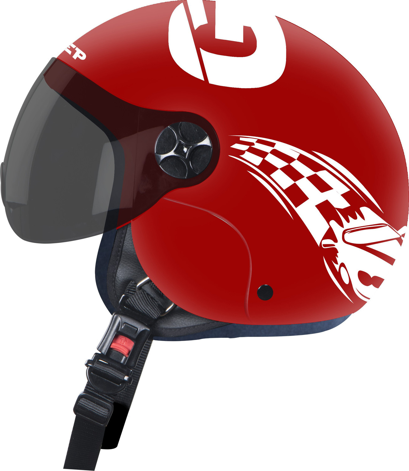 Image of Steelbird PEP Gokart Open Face Helmet for Kids of Less then 3 Year Old, 500 MM Motorbike Helmet