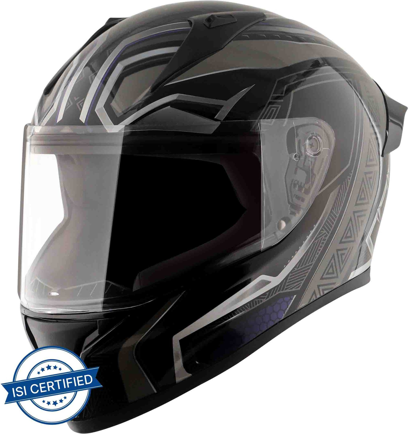 Image of VEGA Bolt Marvel Black Panther Edition Motorbike Helmet