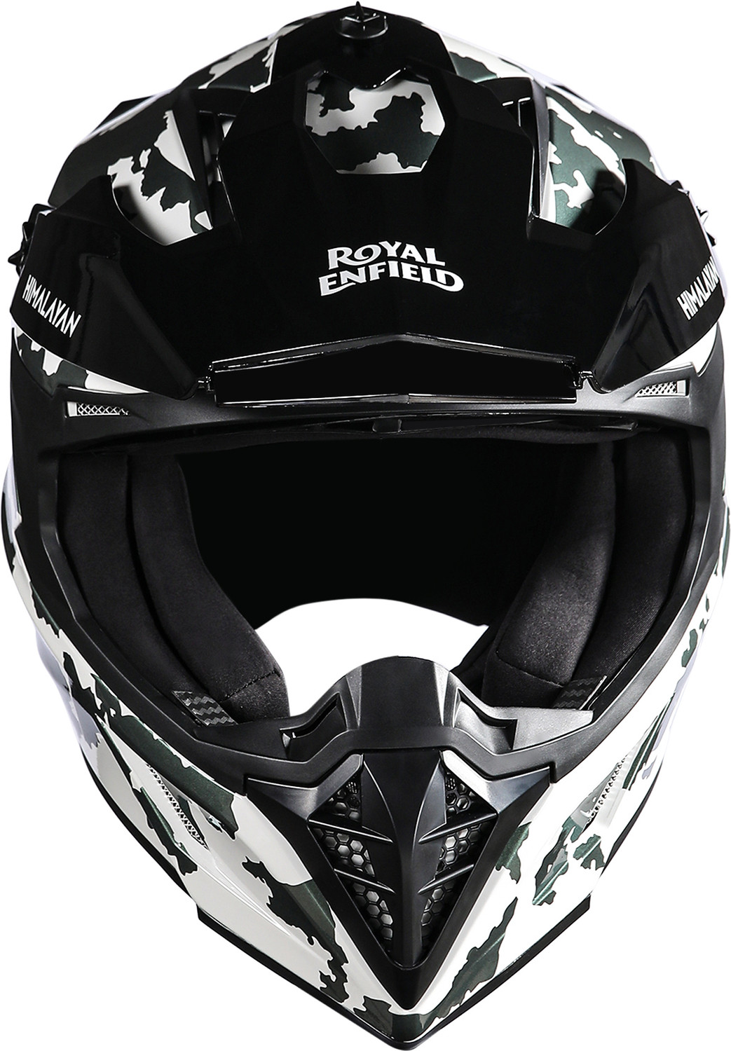 Image of ROYAL ENFIELD Optimus Motocross Helmet with Sunpeak - ISI, DOT and ECE Certified Motorbike Helmet