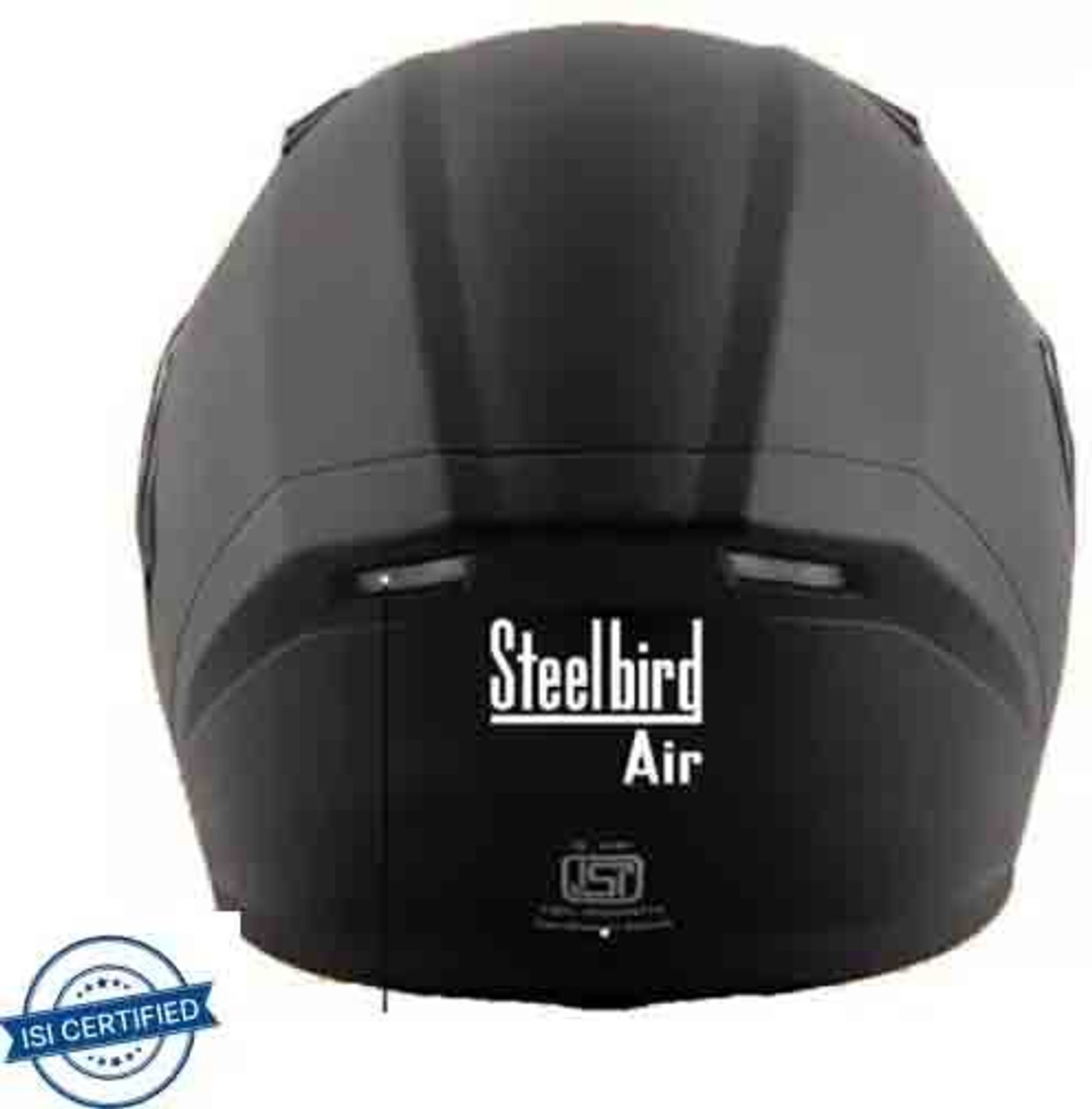 Image of Steelbird SBA-21 Raptor Hi-Quality ISI Certified Full Face (Black-Visor) Big Size 620 MM Motorbike Helmet (Black)