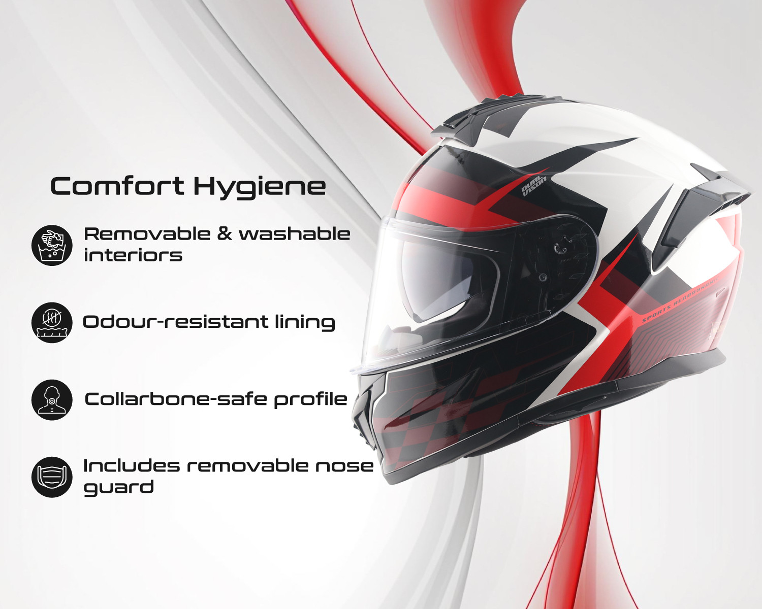 Image of VEGA Zap DV Alliance Motorbike Helmet