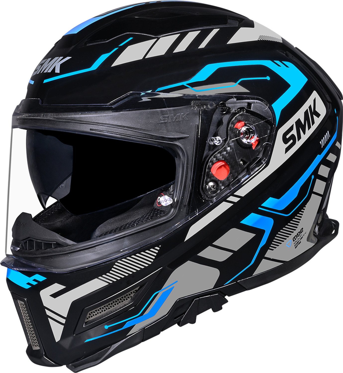 Image of SMK AGNAR TEKTRON ISI, DOT & ECE 06 Certified Helmet with Dual Visor Motorbike Helmet