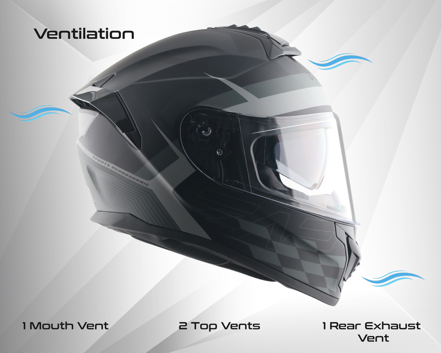 Image of VEGA Zap DV Alliance Motorbike Helmet